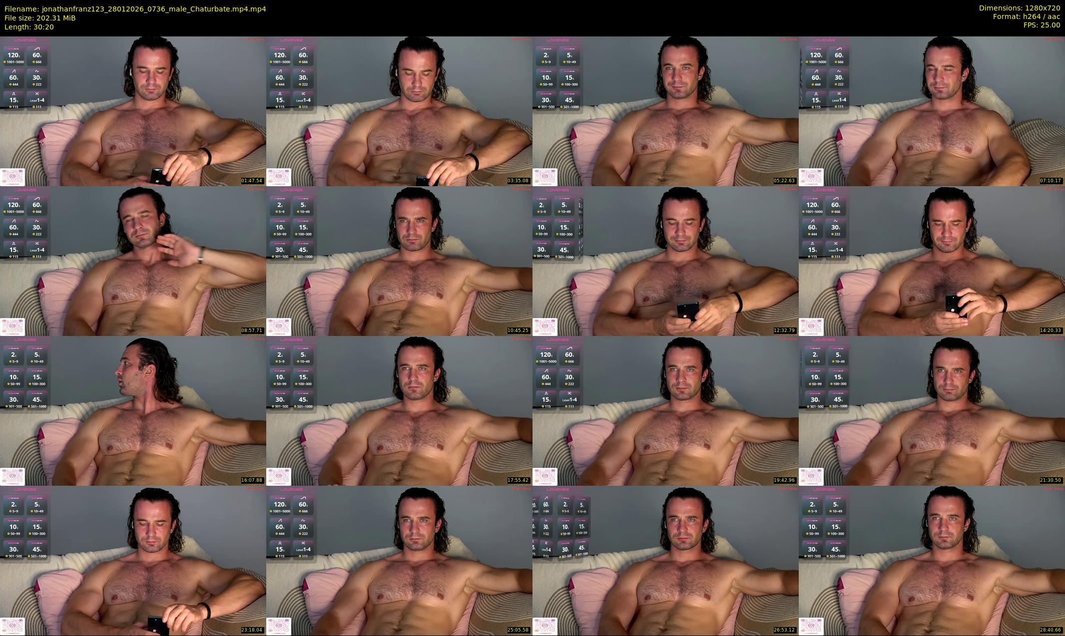 jonathanfranz123 — 31 minute Chaturbate male cam show recording, 720p, Jan 28, 2026