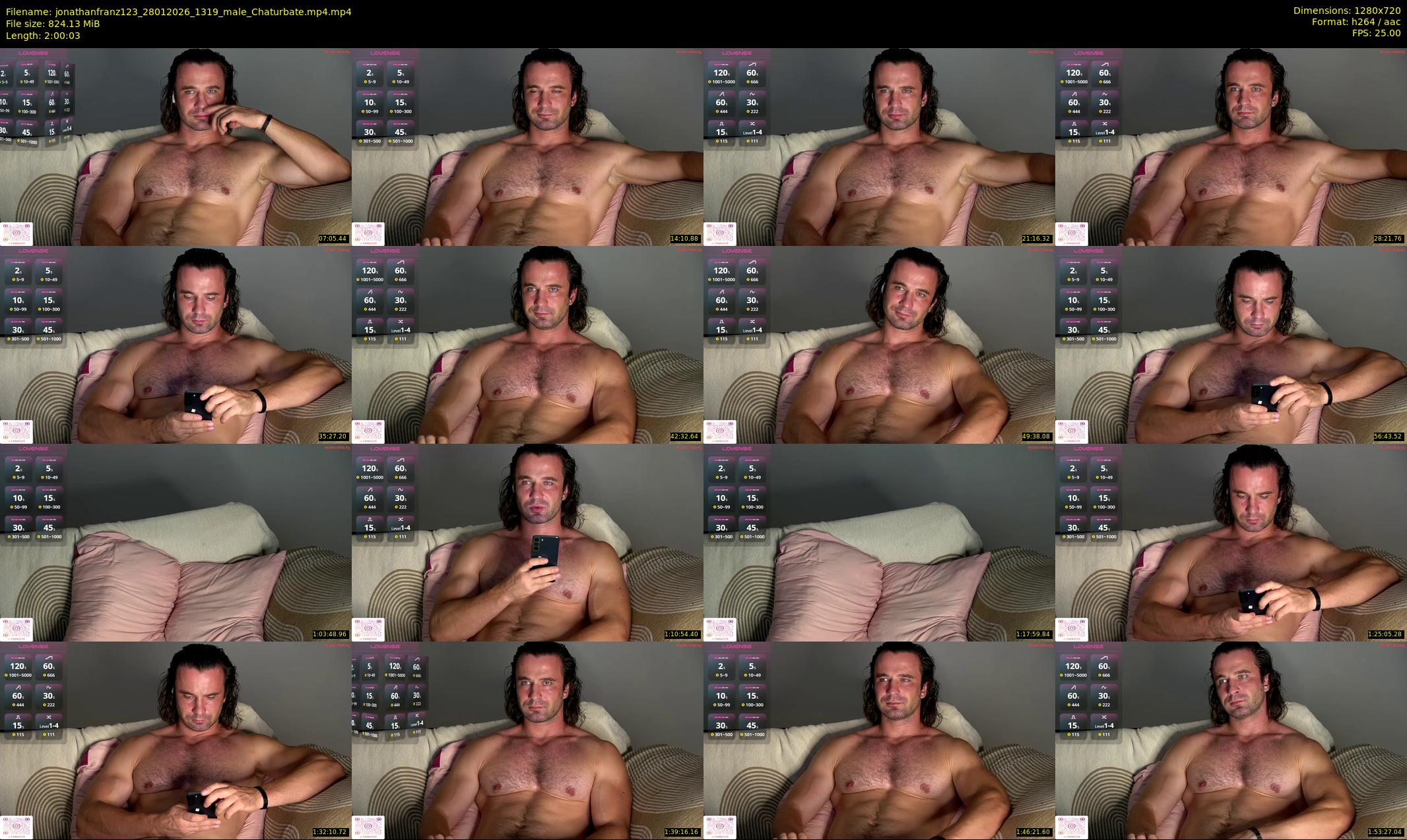 jonathanfranz123 — 121 minute Chaturbate male cam show recording, 720p, Jan 28, 2026