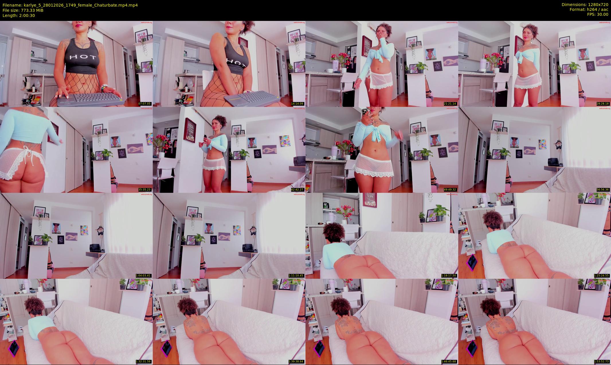 karlye_5 — 121 minute Chaturbate female cam show recording, 720p, Jan 28, 2026