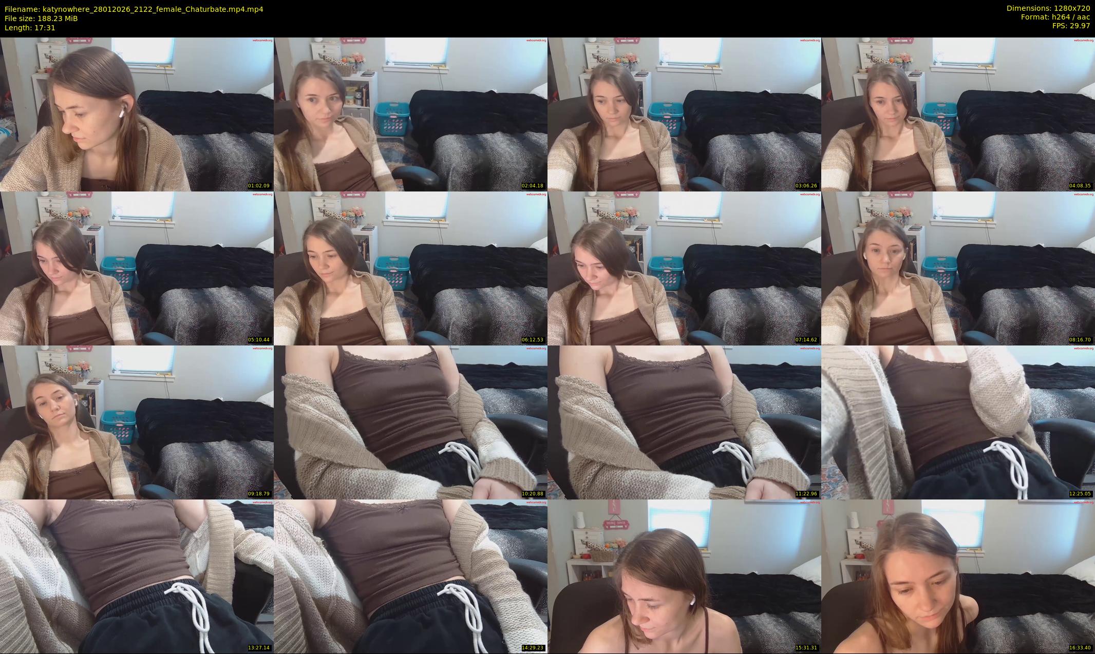 katynowhere — 18 minute Chaturbate female cam show recording, 720p, Jan 28, 2026