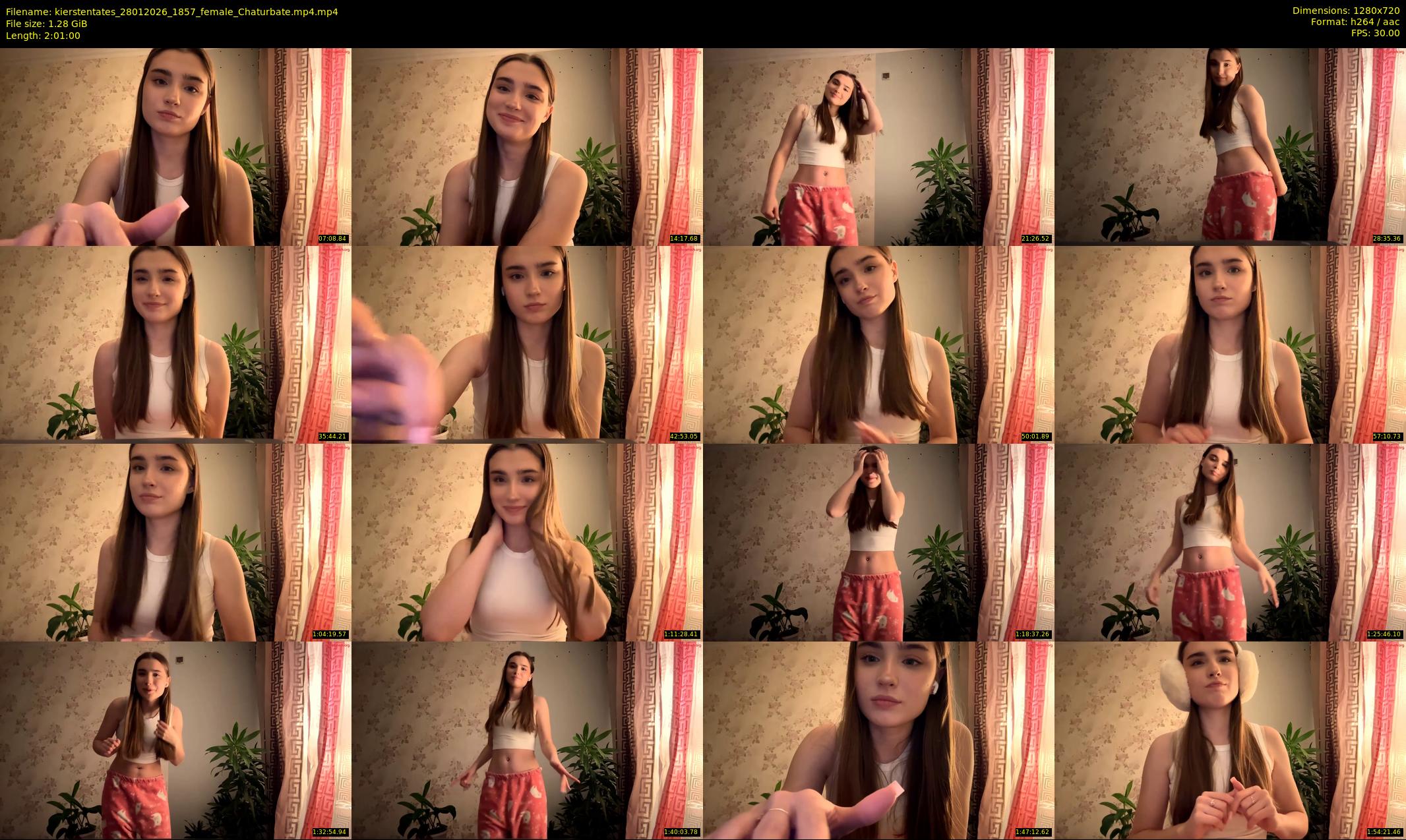 kierstentates — 121 minute Chaturbate female cam show recording, 720p, Jan 28, 2026