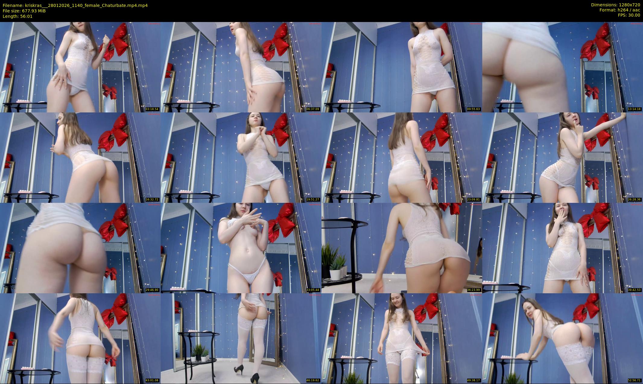 kriskras__ — 57 minute Chaturbate female cam show recording, 720p, Jan 28, 2026