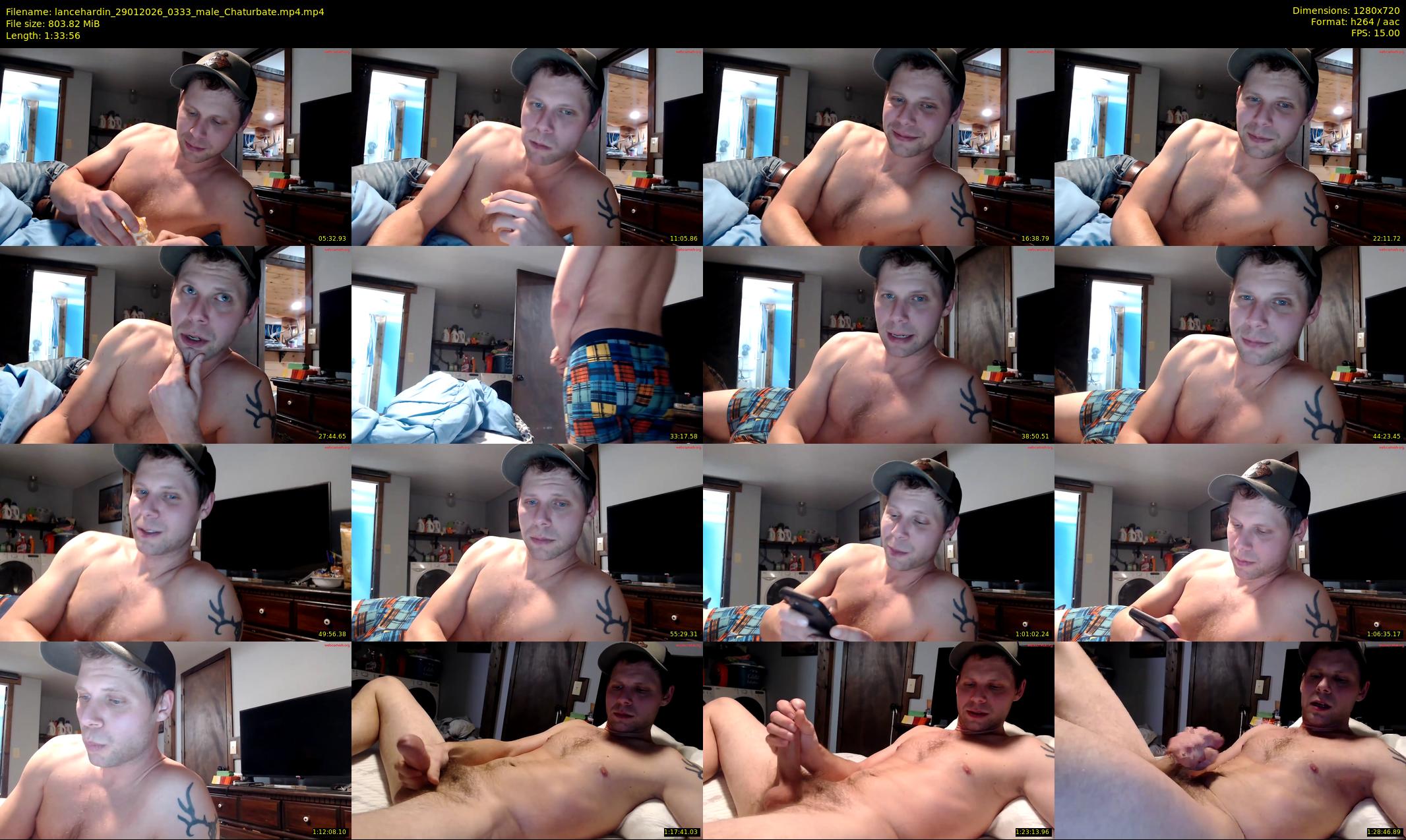 lancehardin — 94 minute Chaturbate male cam show recording, 720p, Jan 29, 2026