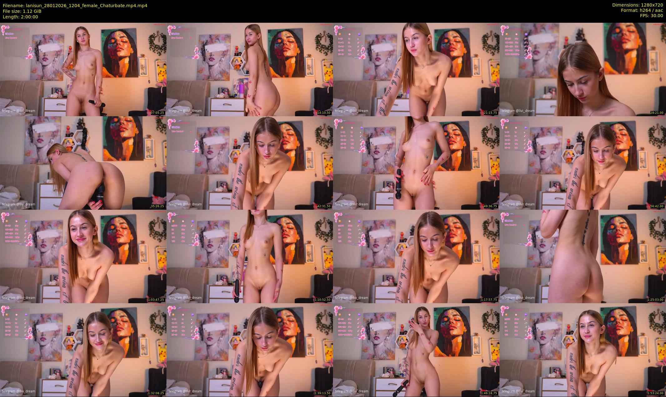 lanisun — 120 minute Chaturbate female cam show recording, 720p, Jan 28, 2026
