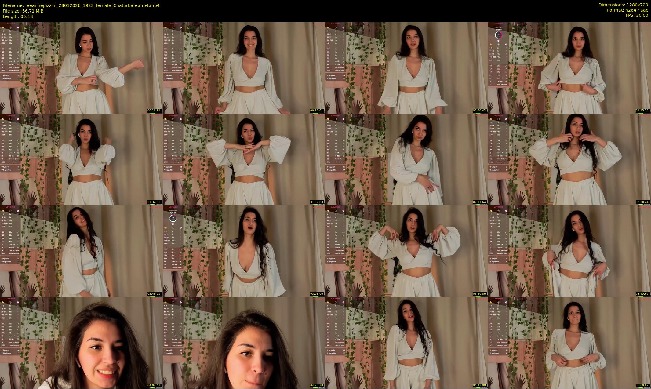 leeannepizzini — 6 minute Chaturbate female cam show recording, 720p, Jan 28, 2026