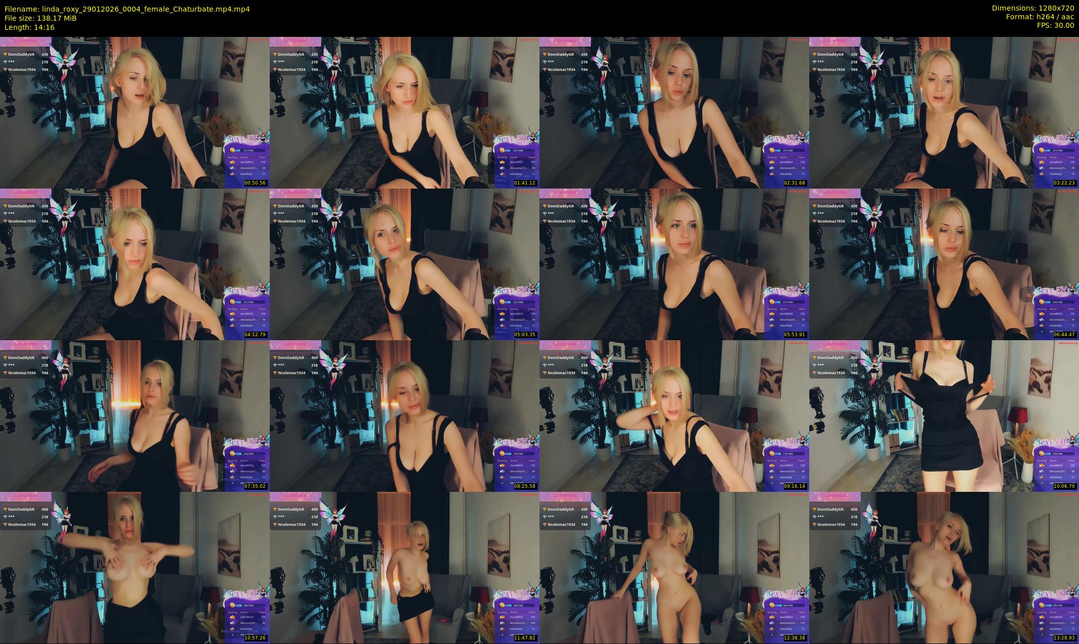 linda_roxy — 15 minute Chaturbate female cam show recording, 720p, Jan 29, 2026