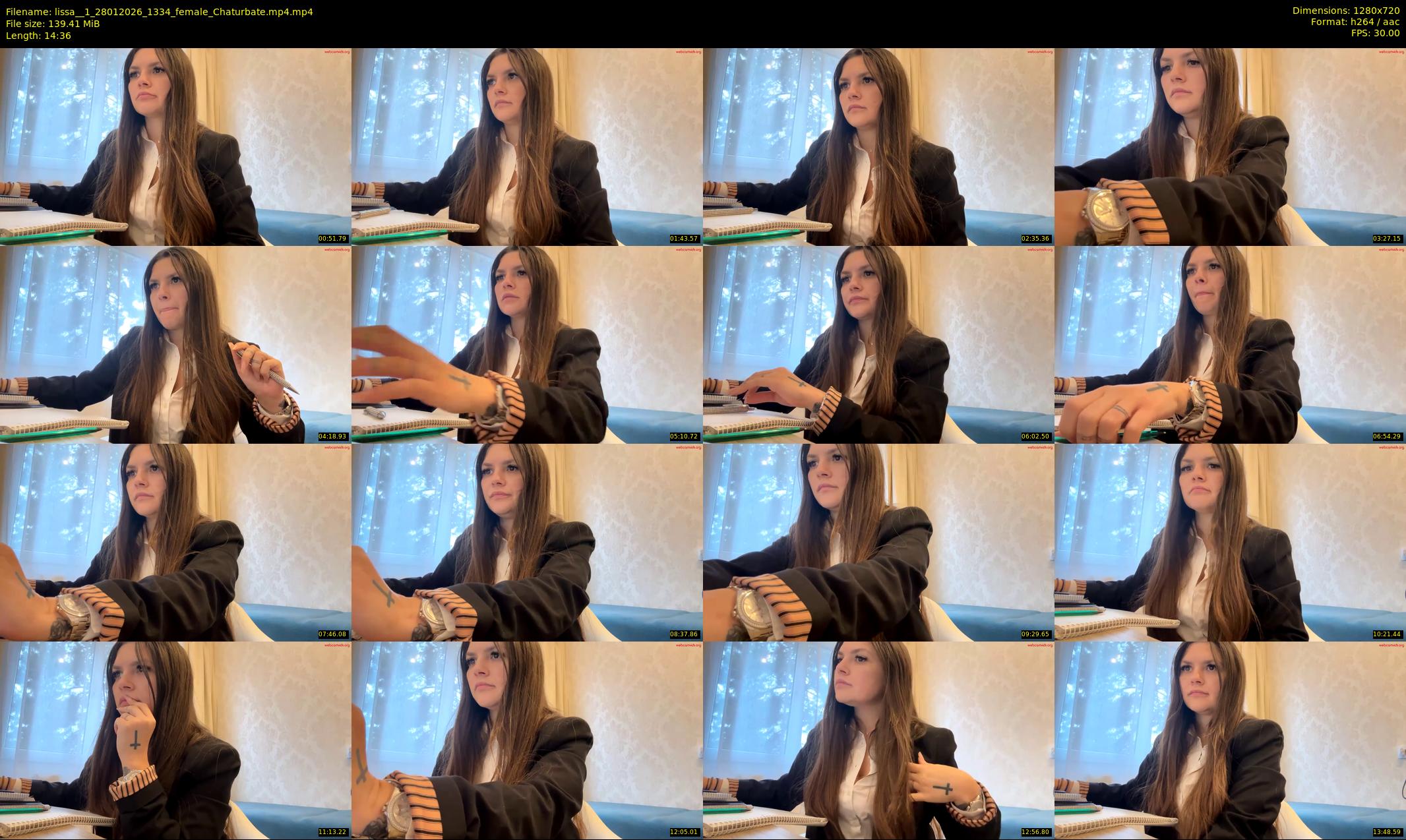 lissa__1 — 15 minute Chaturbate female cam show recording, 720p, Jan 28, 2026