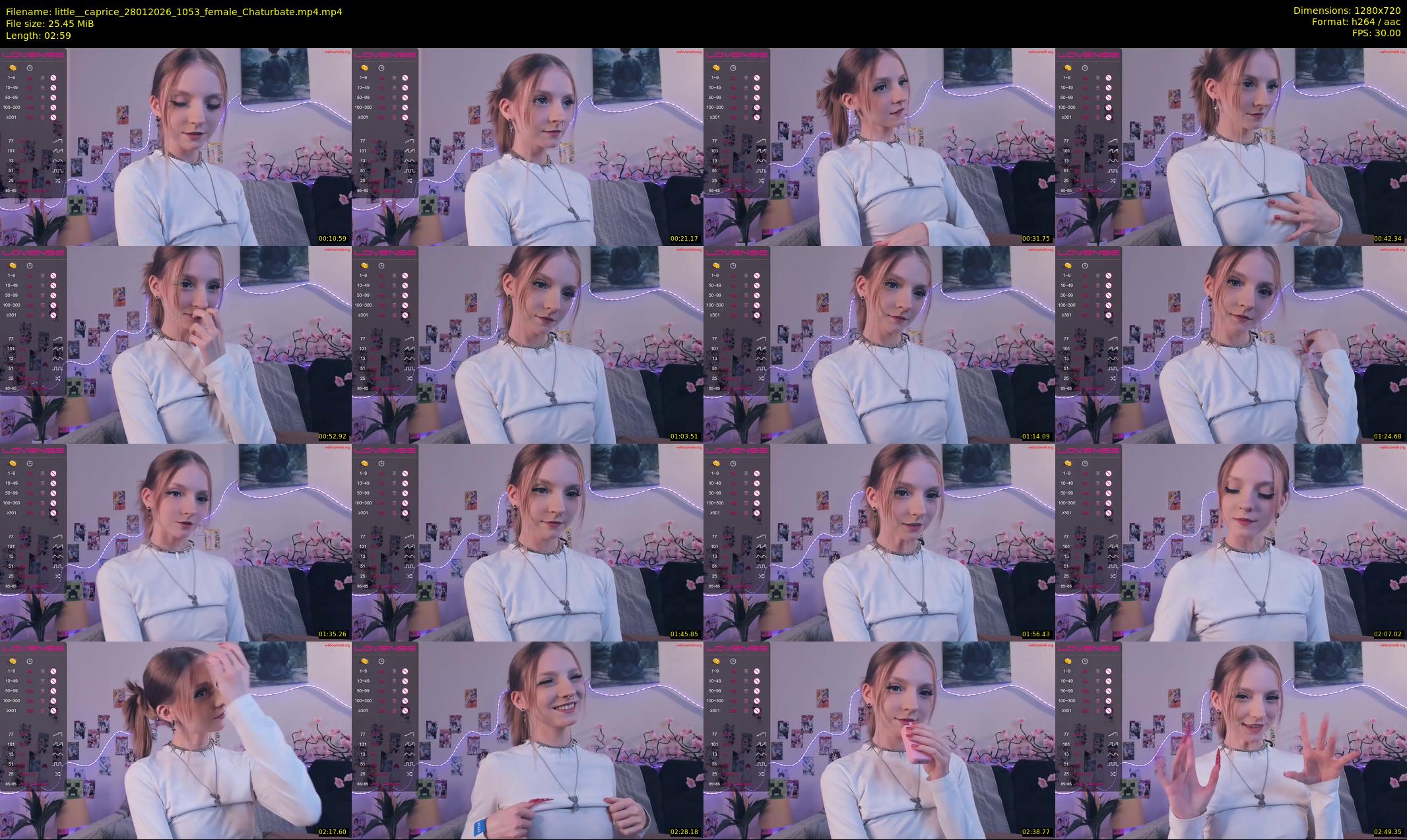 little__caprice — 3 minute Chaturbate female cam show recording, 720p, Jan 28, 2026