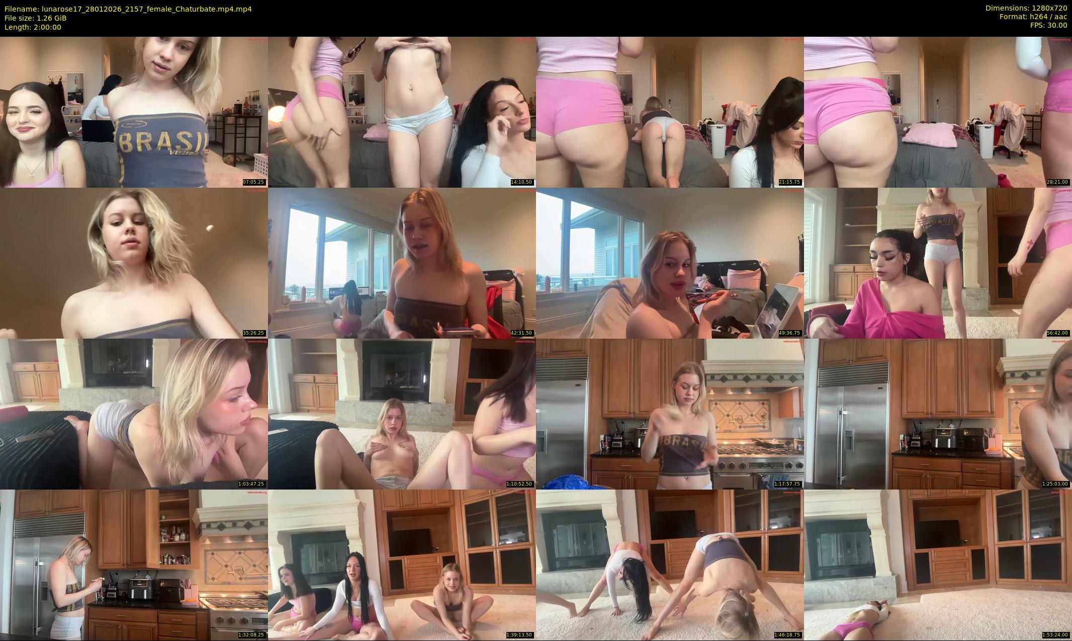 lunarose17 — 120 minute Chaturbate female cam show recording, 720p, Jan 28, 2026