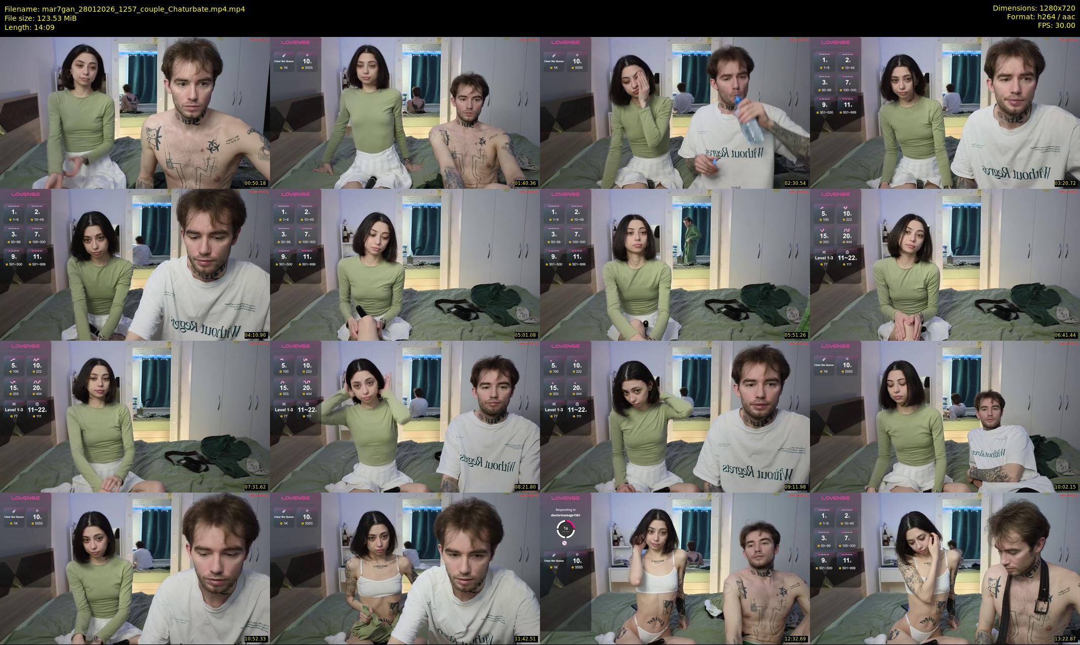 mar7gan — 15 minute Chaturbate couple cam show recording, 720p, Jan 28, 2026