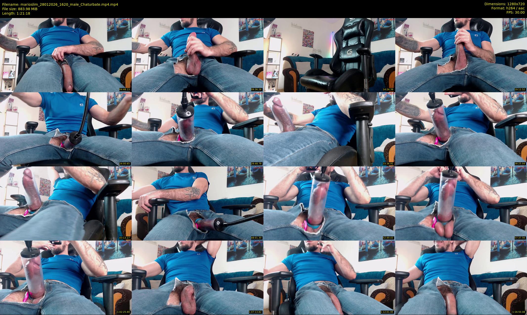 marioslim — 82 minute Chaturbate male cam show recording, 720p, Jan 28, 2026