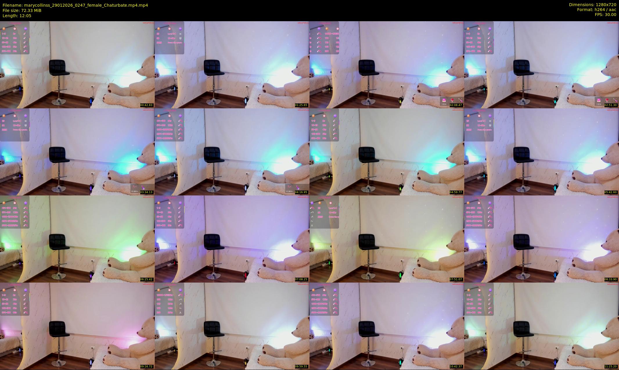 marycollinss — 13 minute Chaturbate female cam show recording, 720p, Jan 29, 2026