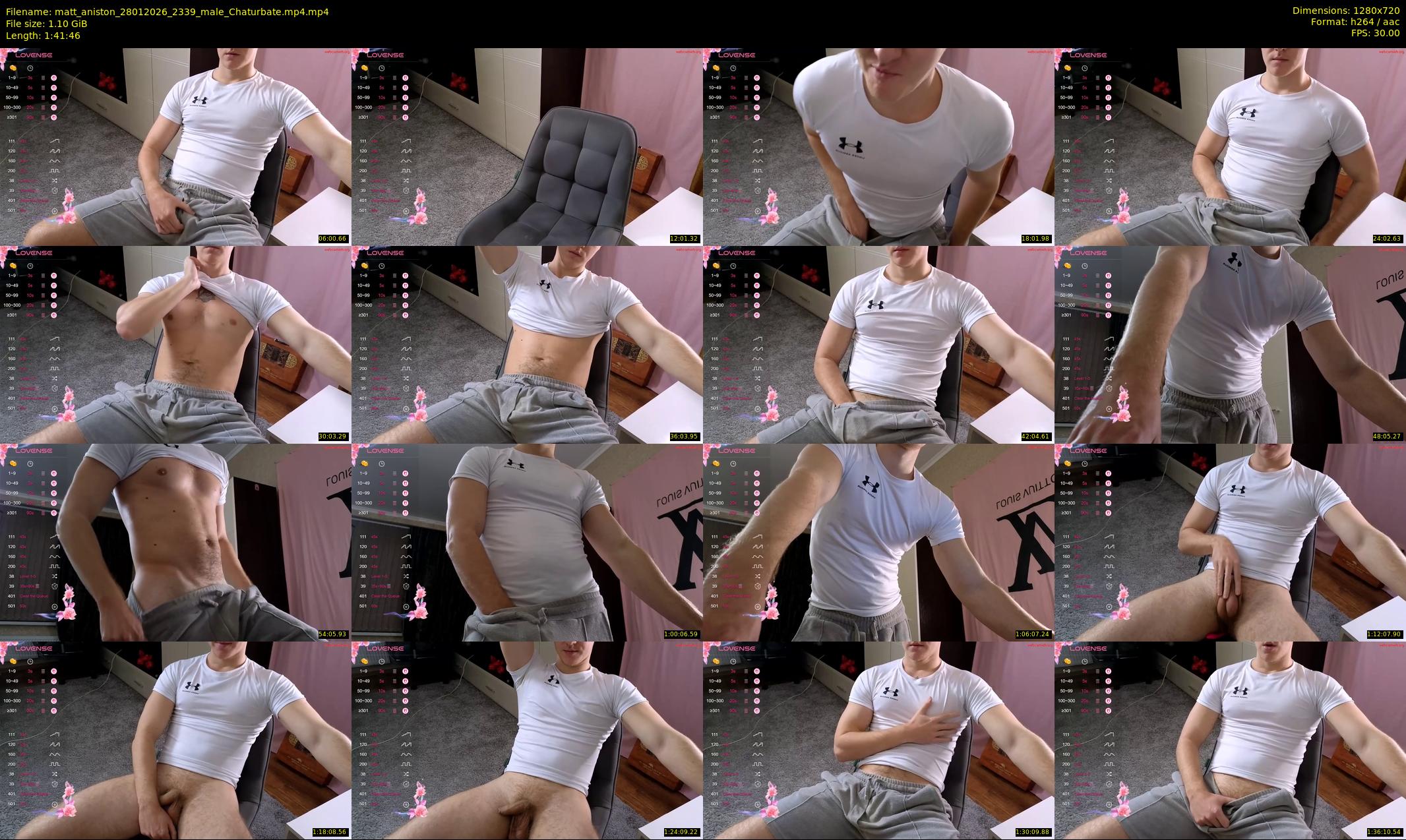 matt_aniston — 102 minute Chaturbate male cam show recording, 720p, Jan 28, 2026
