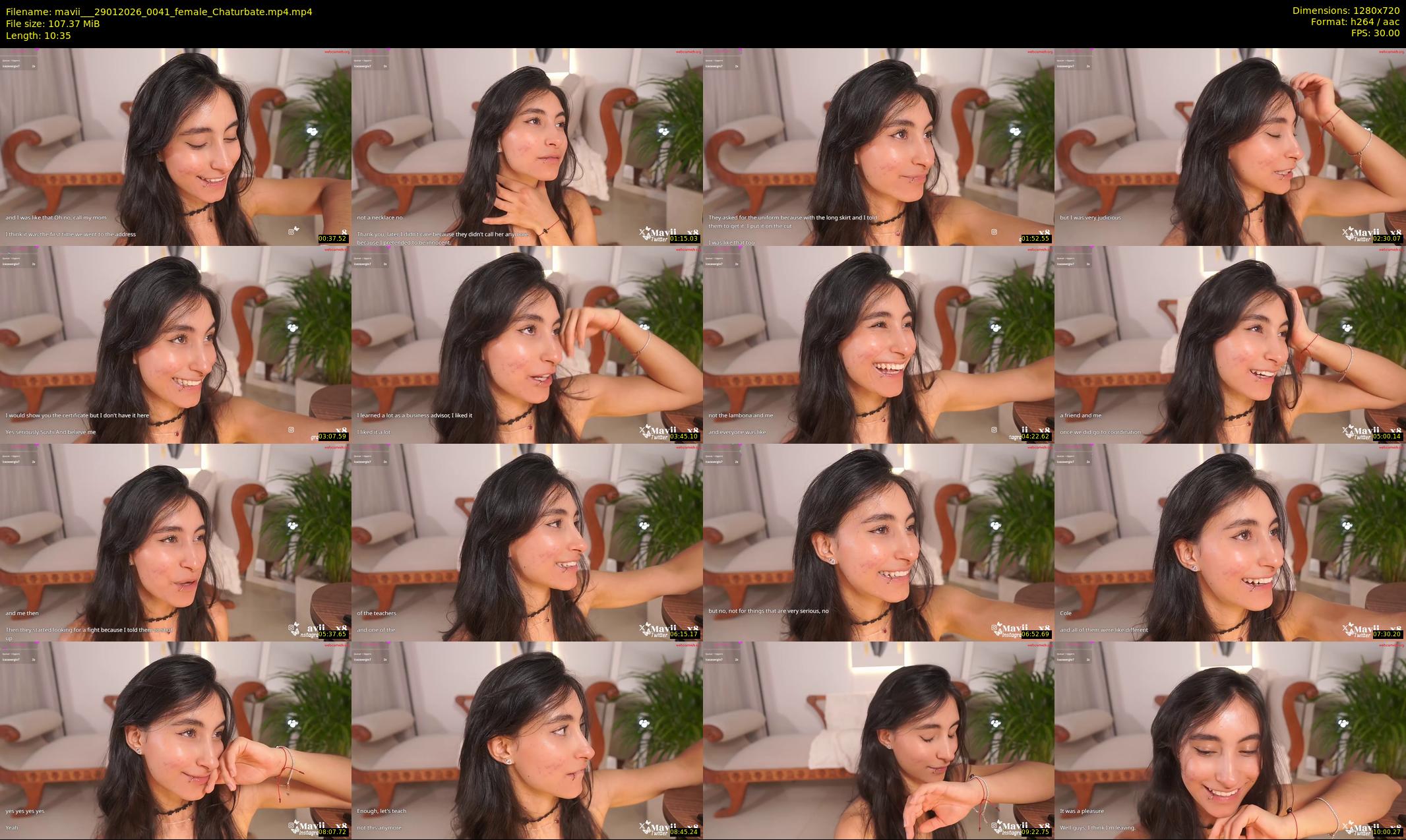 mavii__ — 11 minute Chaturbate female cam show recording, 720p, Jan 29, 2026