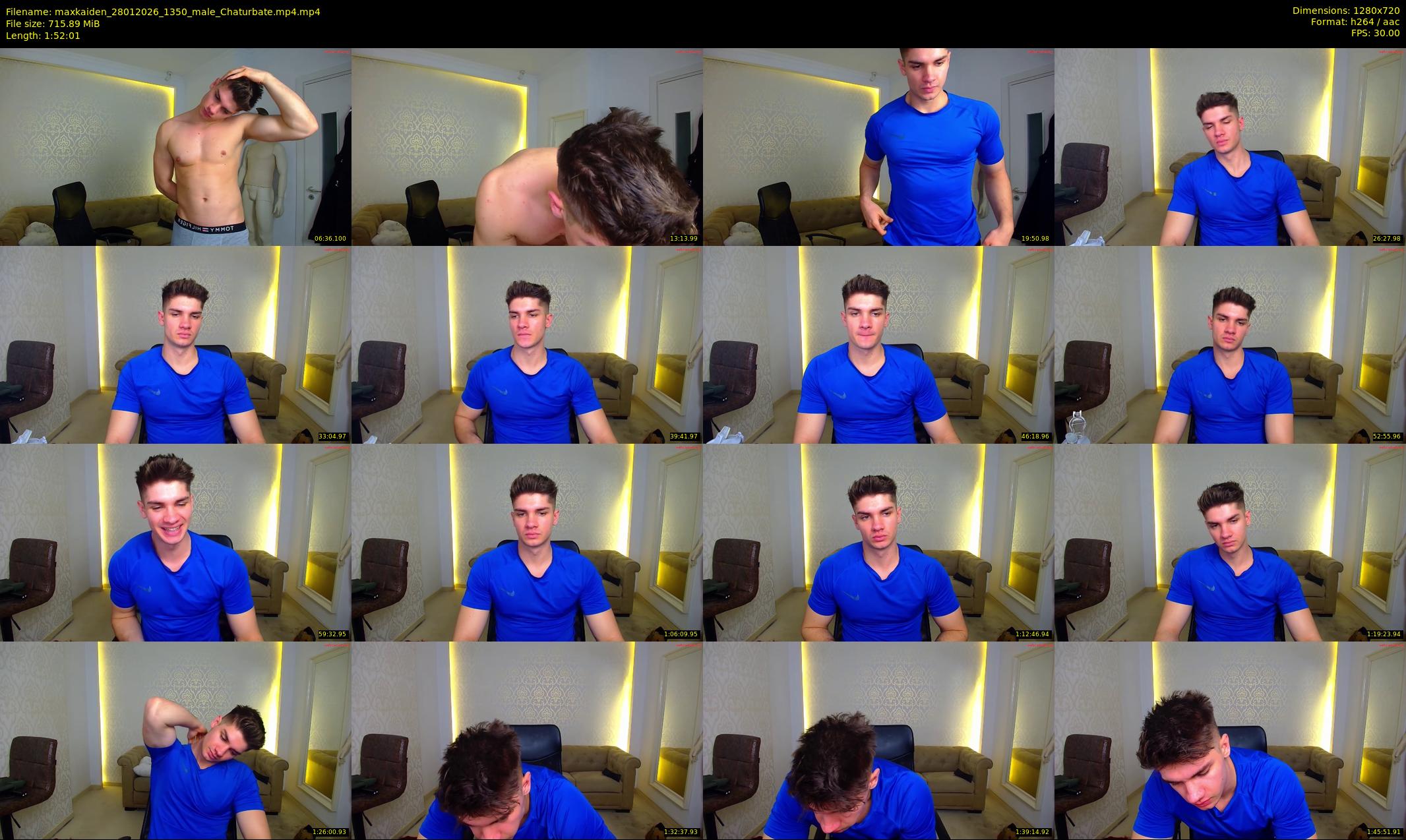 maxkaiden — 113 minute Chaturbate male cam show recording, 720p, Jan 28, 2026