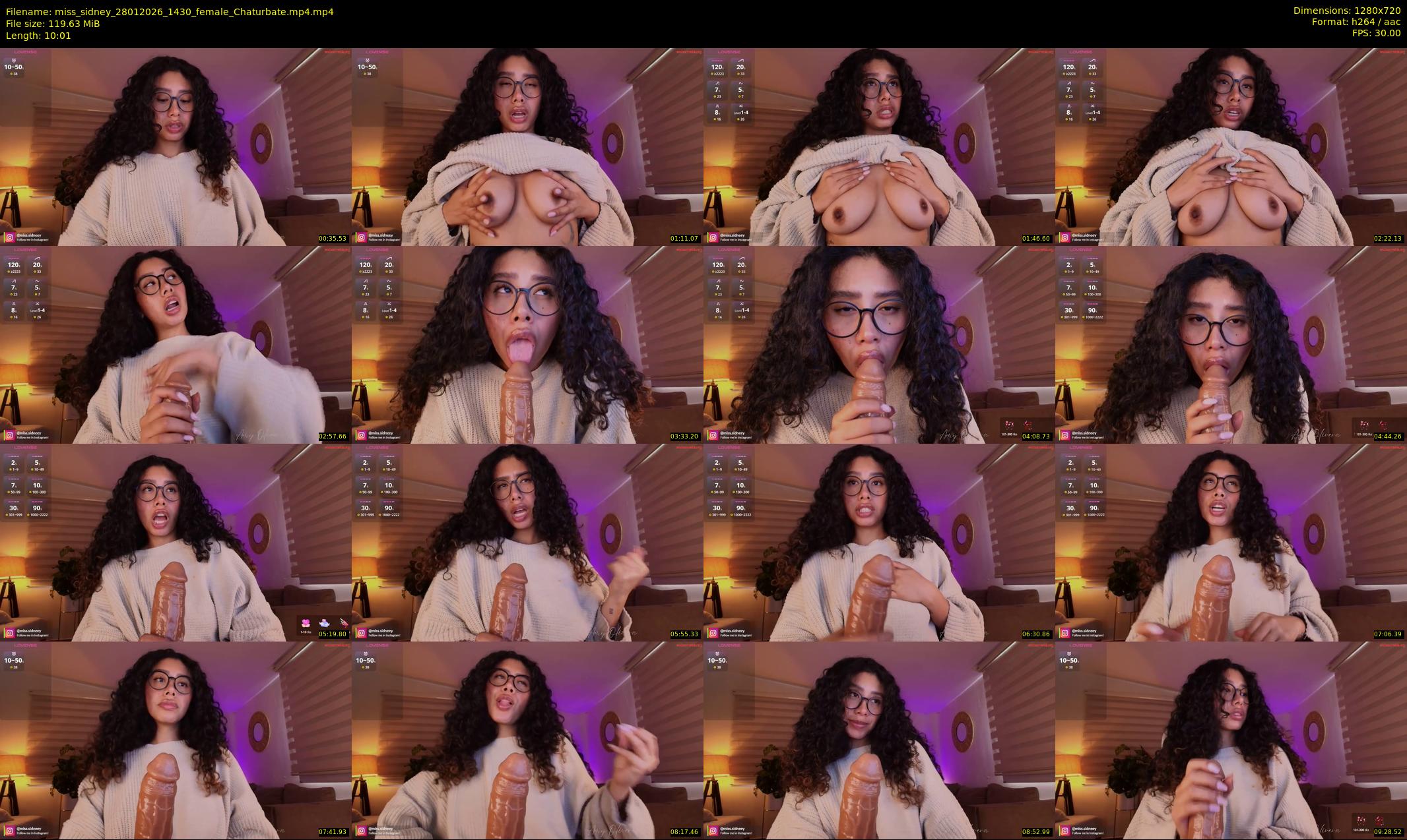 miss_sidney — 11 minute Chaturbate female cam show recording, 720p, Jan 28, 2026