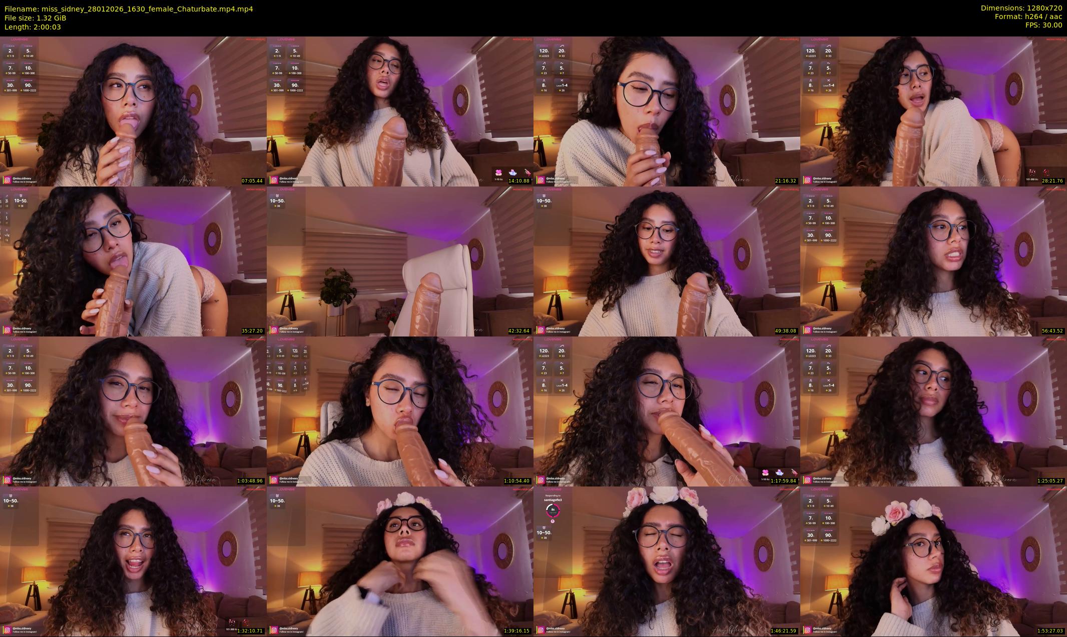 miss_sidney — 121 minute Chaturbate female cam show recording, 720p, Jan 28, 2026
