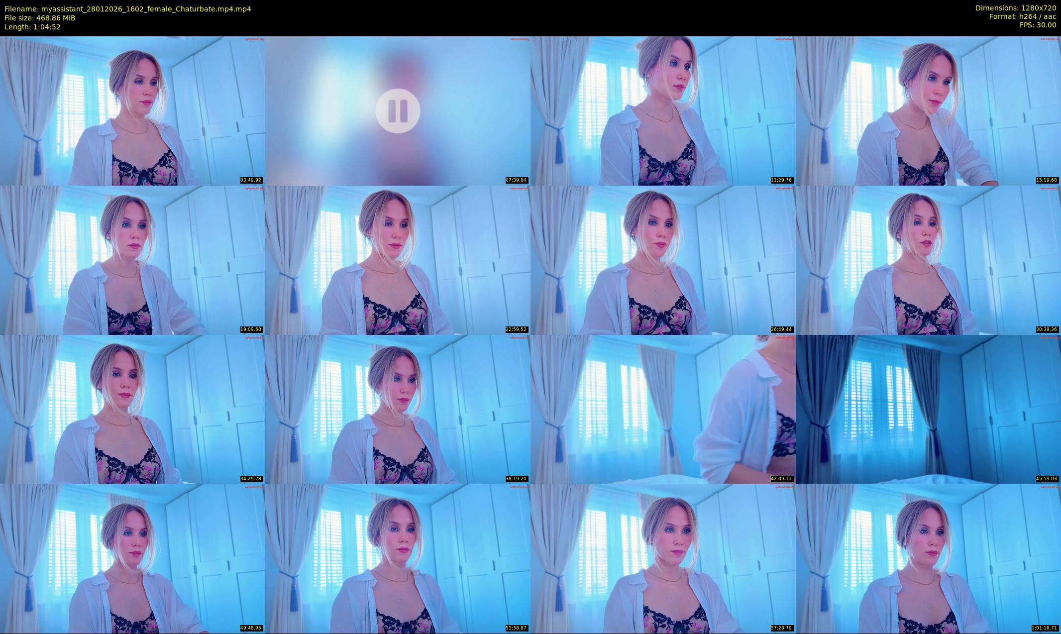 myassistant — 65 minute Chaturbate female cam show recording, 720p, Jan 28, 2026
