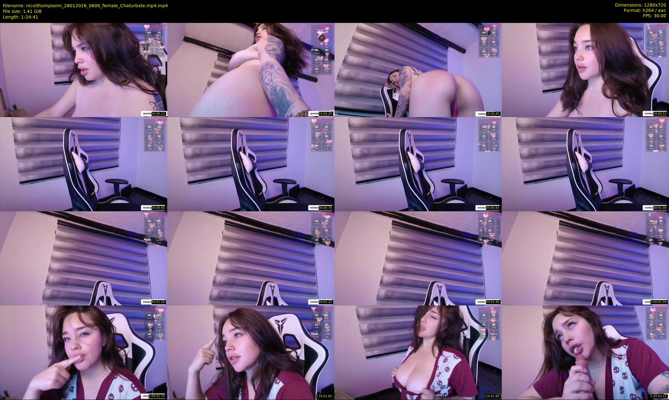 nicolthompsonn — 85 minute Chaturbate female cam show recording, 720p, Jan 28, 2026