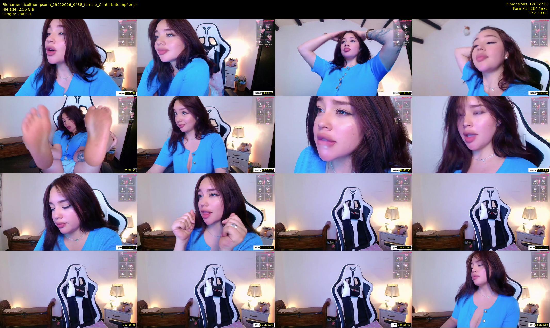 nicolthompsonn — 121 minute Chaturbate female cam show recording, 720p, Jan 29, 2026