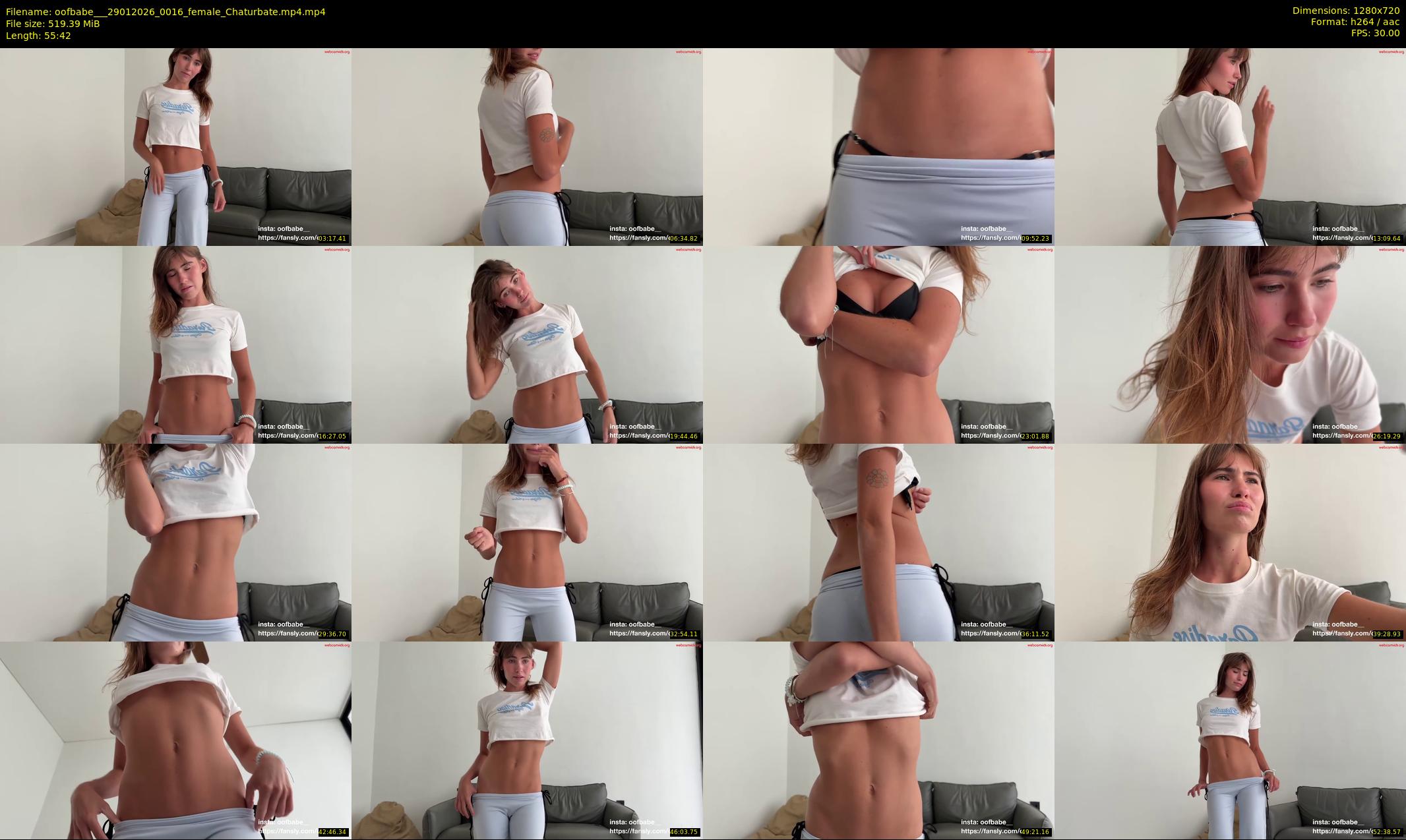 oofbabe__ — 56 minute Chaturbate female cam show recording, 720p, Jan 29, 2026