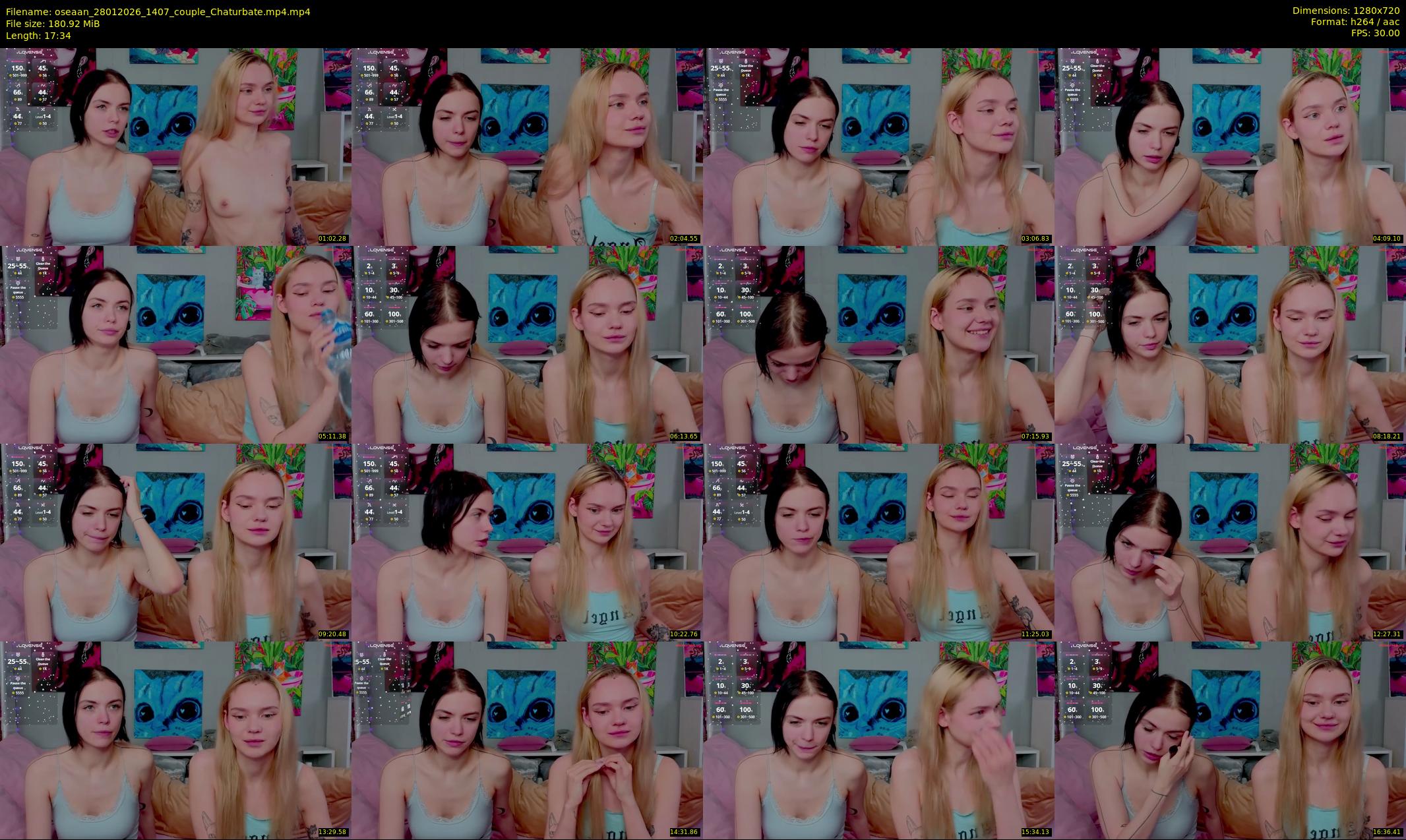 oseaan — 18 minute Chaturbate couple cam show recording, 720p, Jan 28, 2026