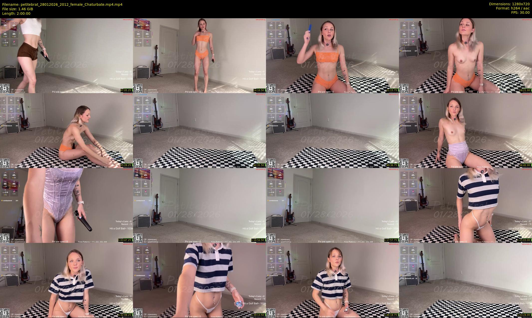 petitebrat — 120 minute Chaturbate female cam show recording, 720p, Jan 28, 2026