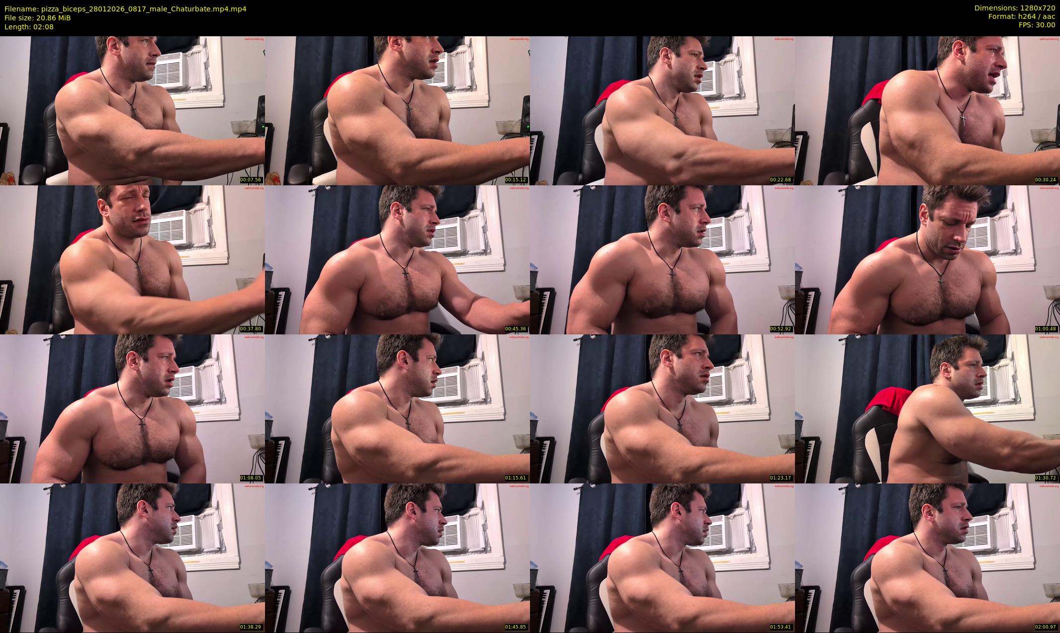 pizza_biceps — 3 minute Chaturbate male cam show recording, 720p, Jan 28, 2026