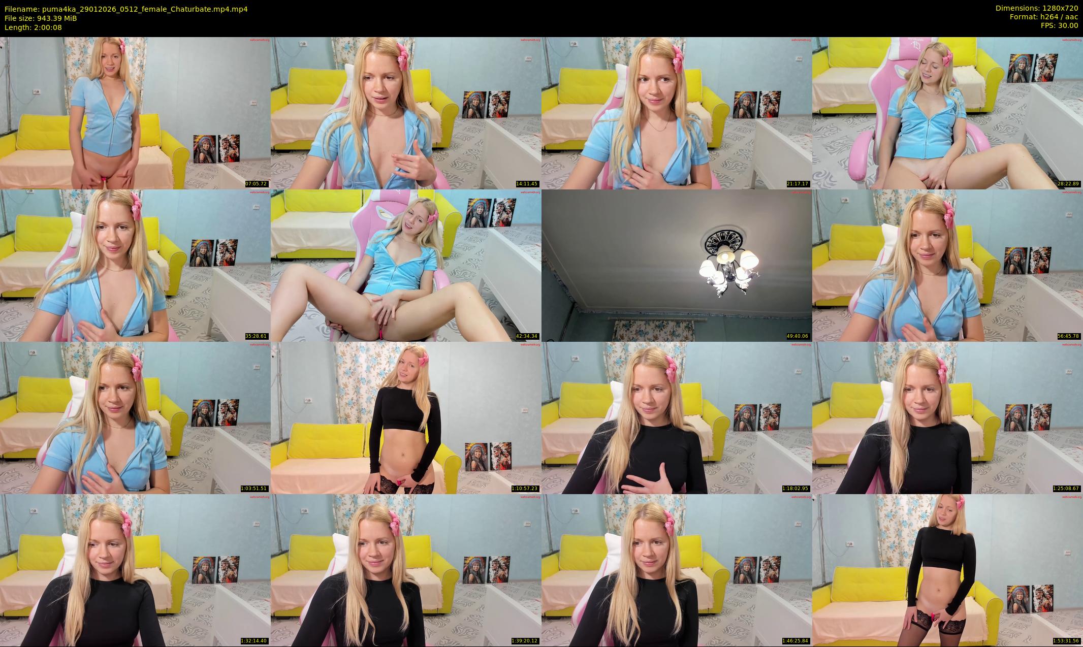 puma4ka — 121 minute Chaturbate female cam show recording, 720p, Jan 29, 2026