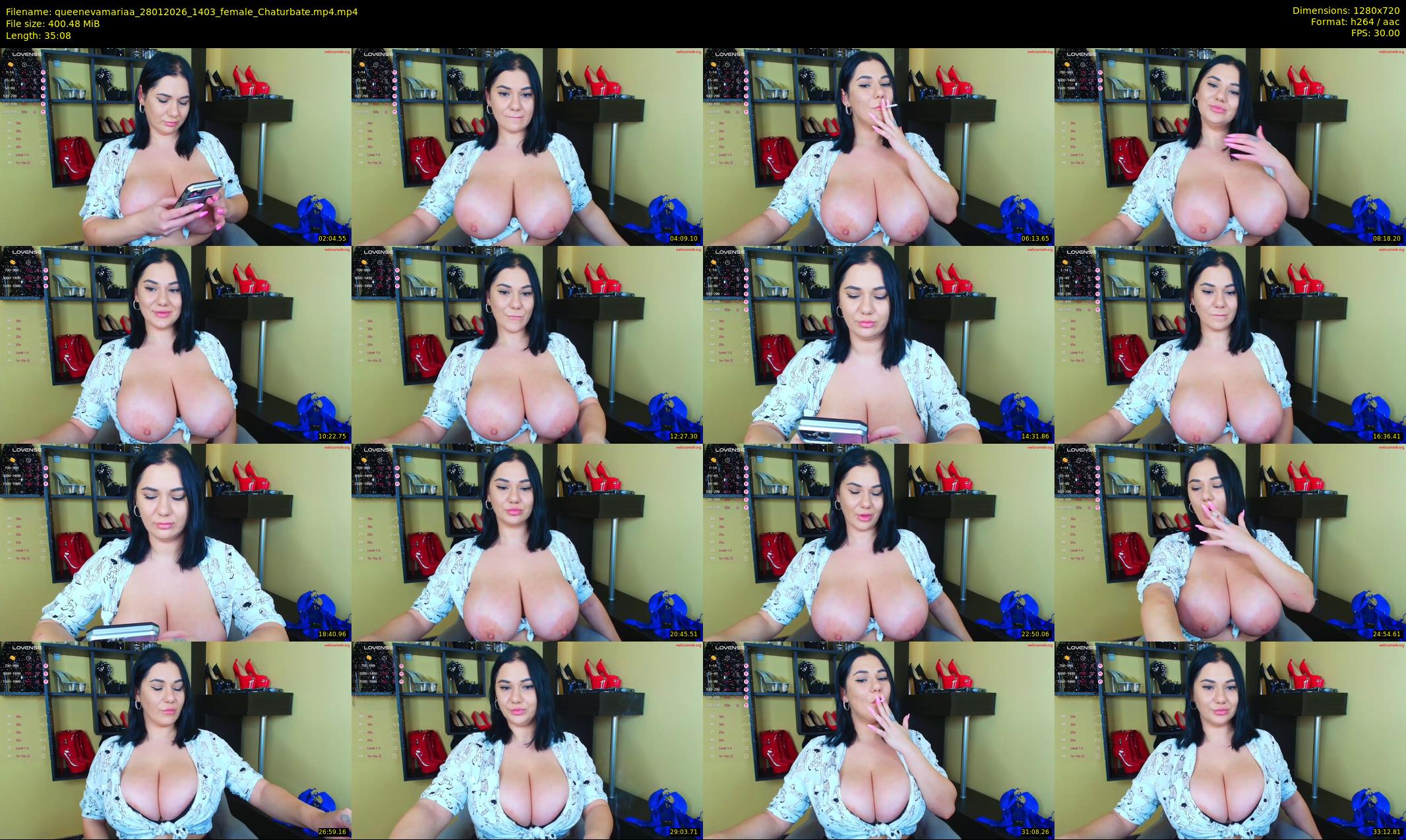 queenevamariaa — 36 minute Chaturbate female cam show recording, 720p, Jan 28, 2026