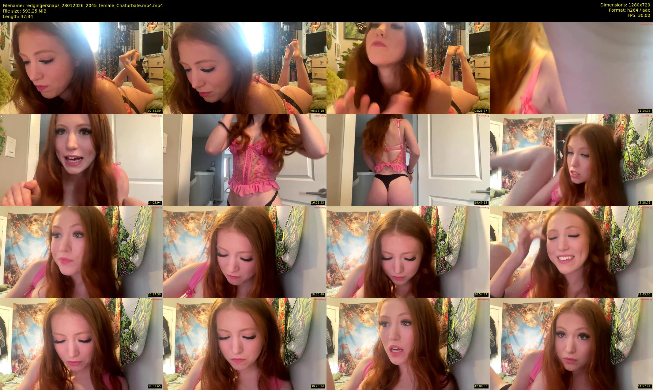 redgingersnapz — 48 minute Chaturbate female cam show recording, 720p, Jan 28, 2026