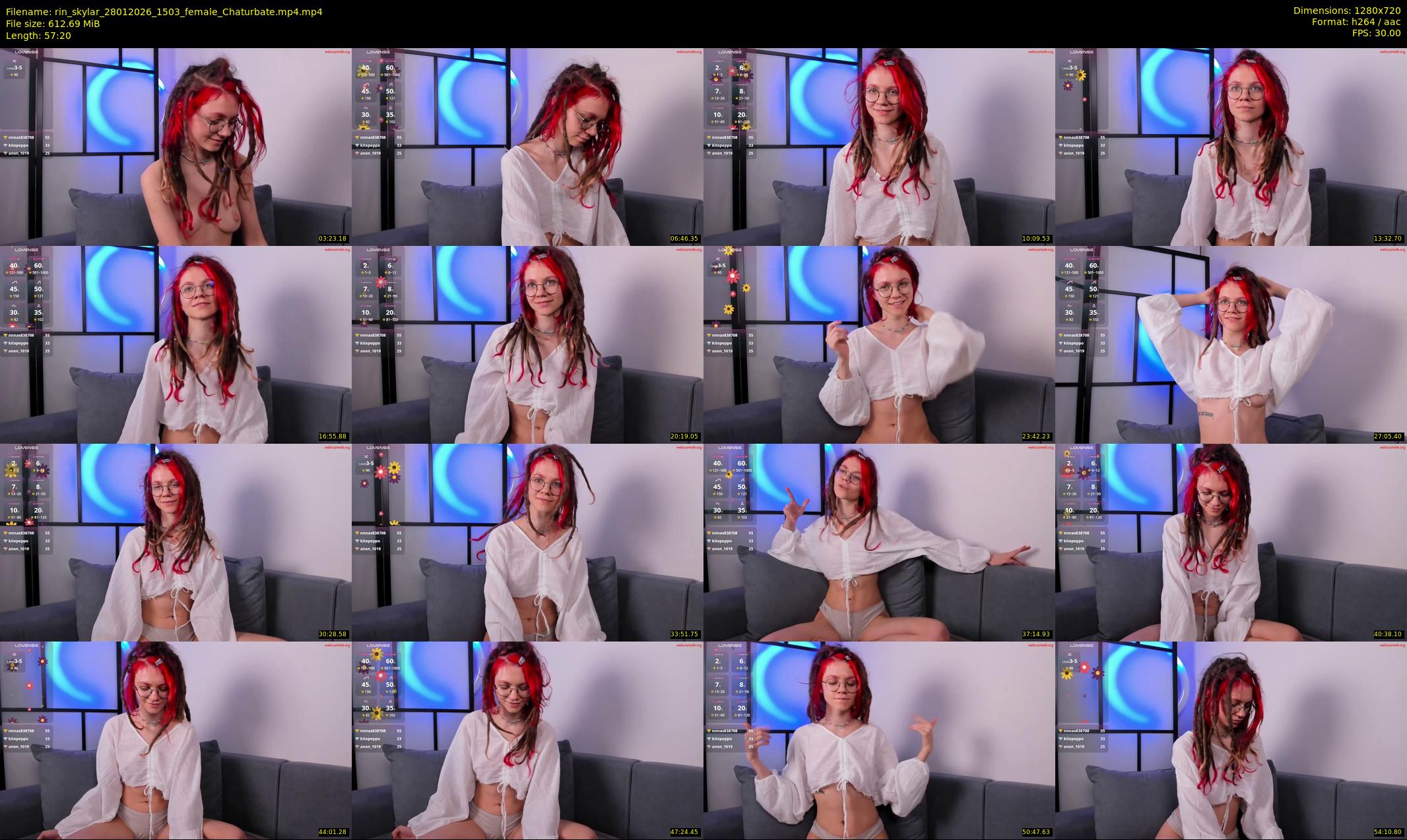 rin_skylar — 58 minute Chaturbate female cam show recording, 720p, Jan 28, 2026