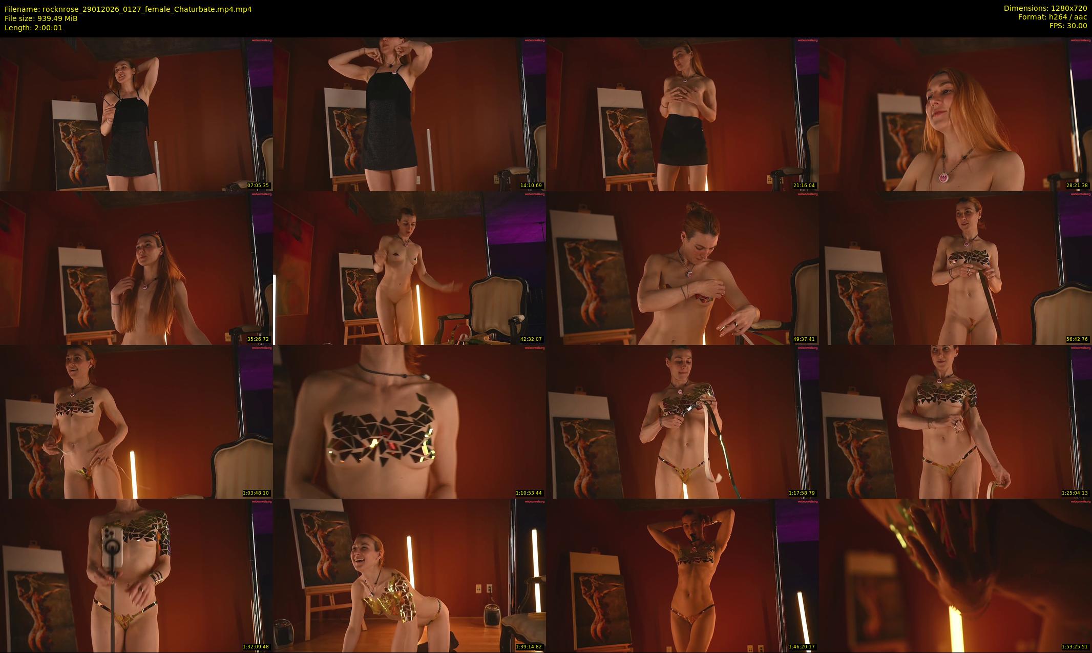 rocknrose — 121 minute Chaturbate female cam show recording, 720p, Jan 29, 2026
