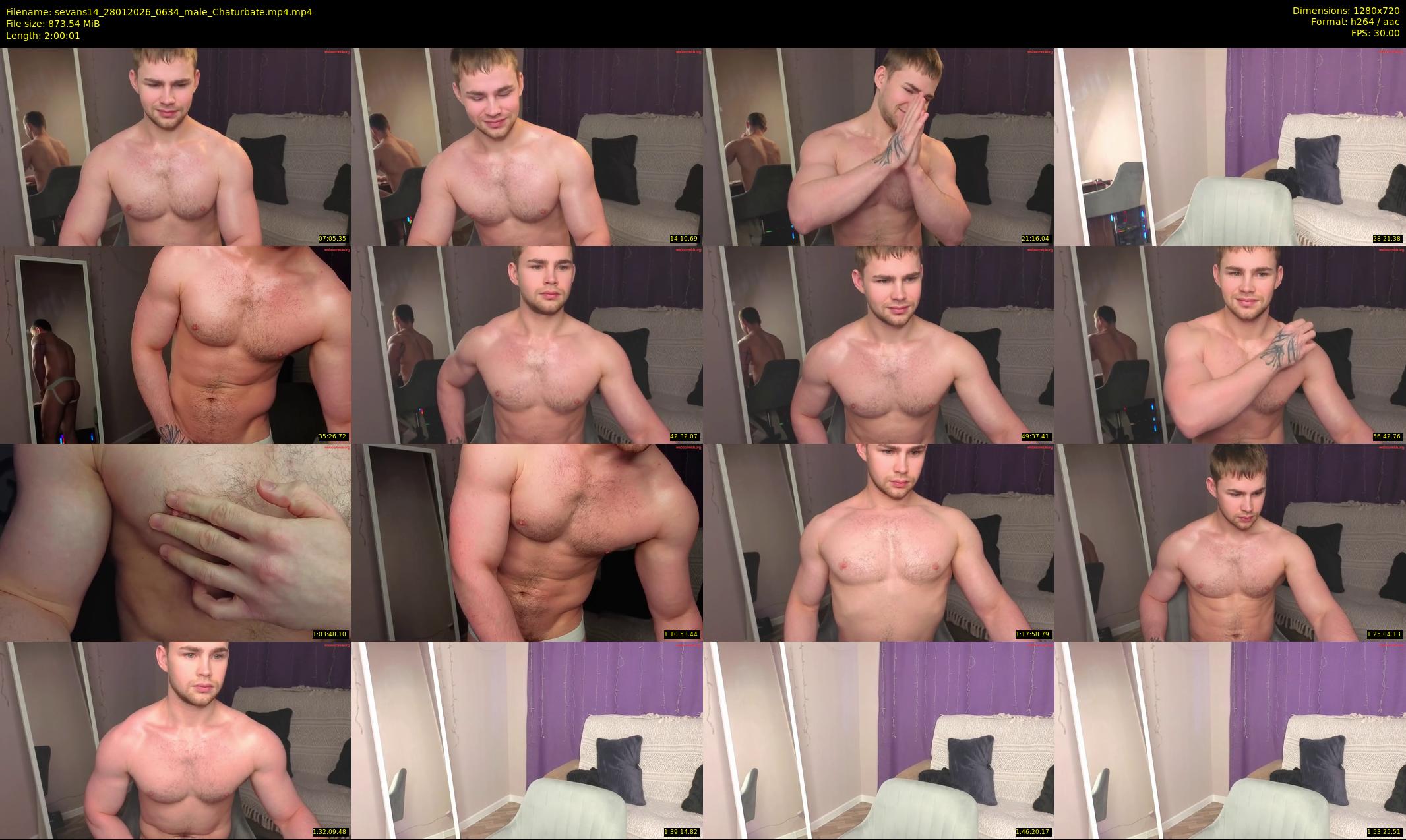 sevans14 — 121 minute Chaturbate male cam show recording, 720p, Jan 28, 2026