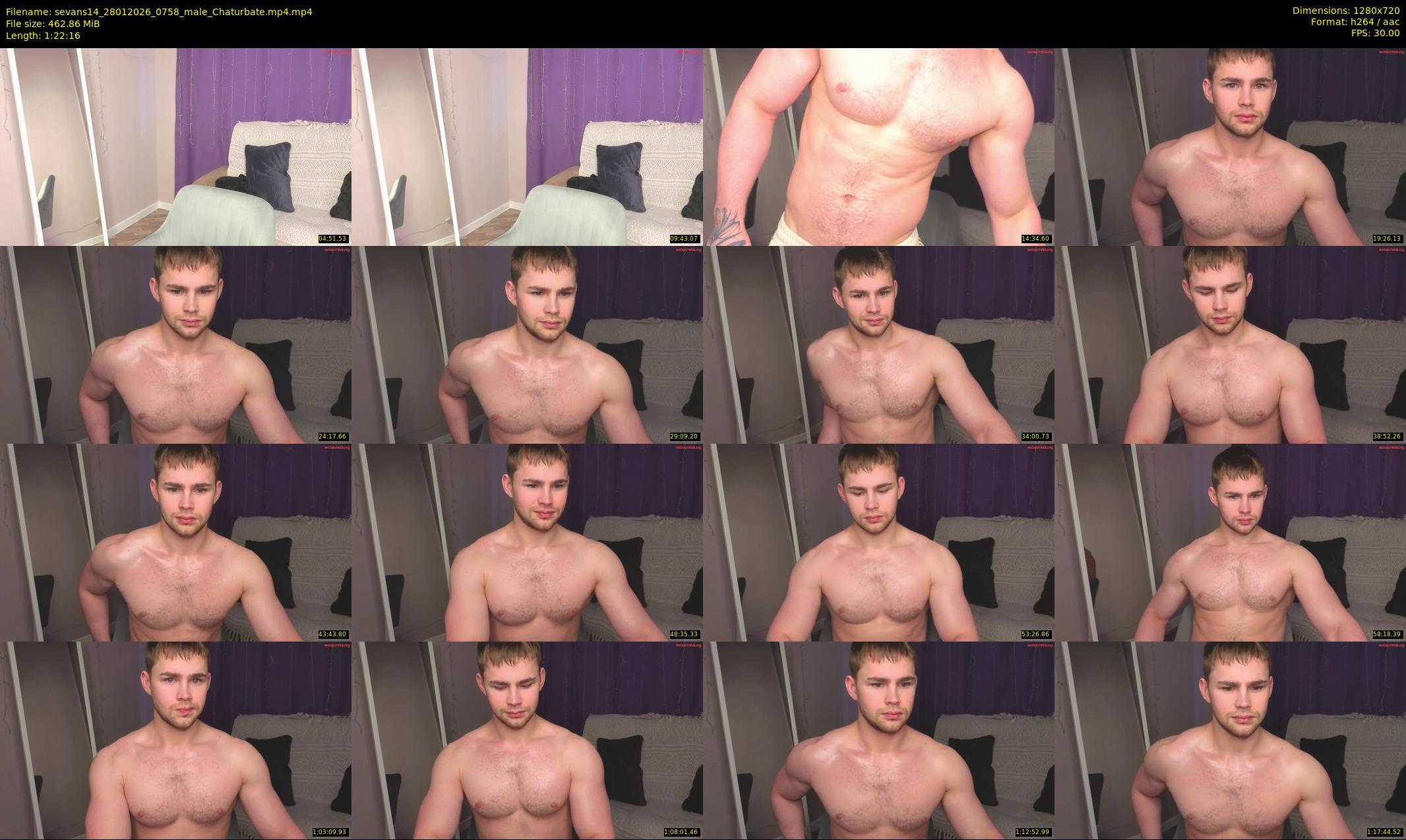 sevans14 — 83 minute Chaturbate male cam show recording, 720p, Jan 28, 2026