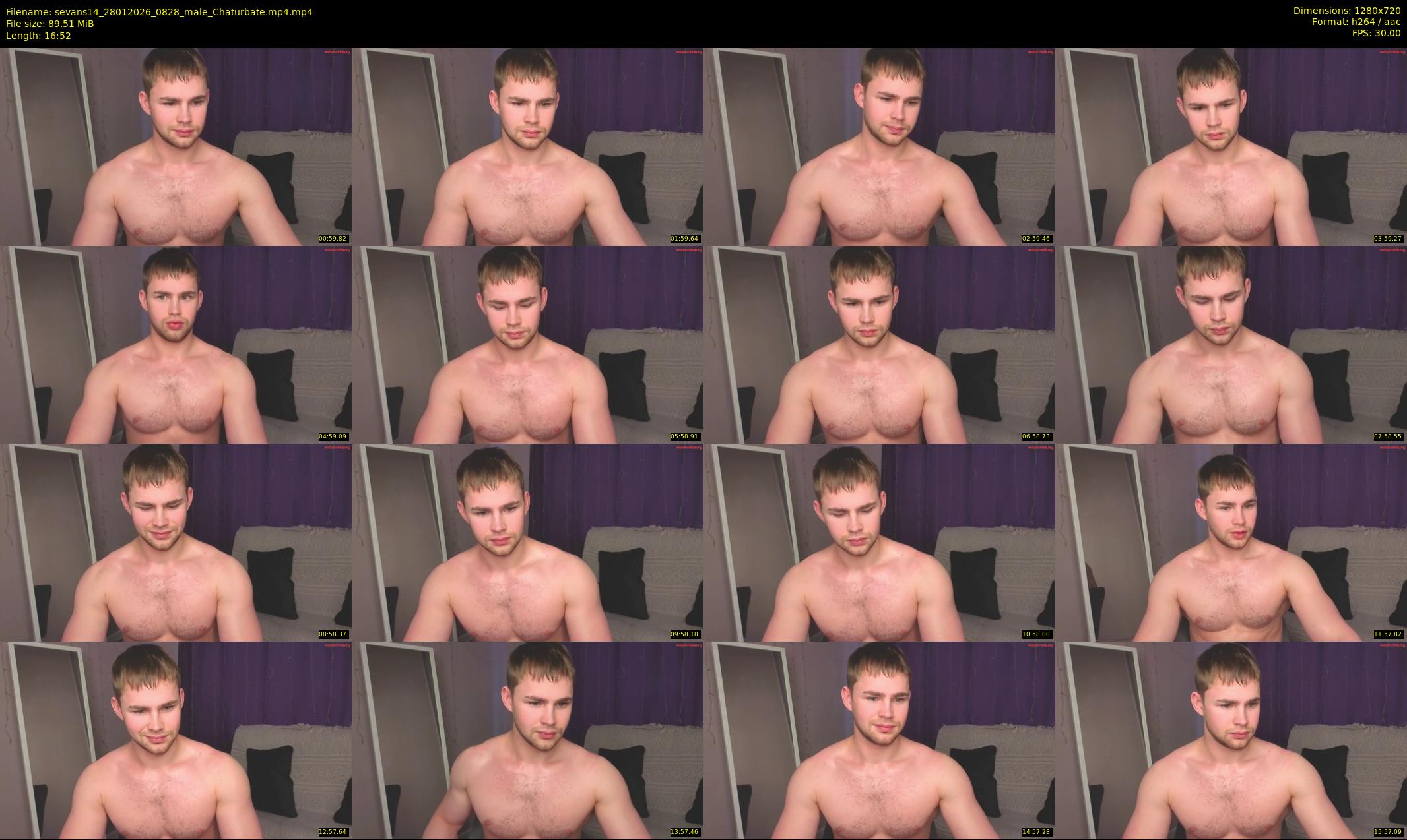 sevans14 — 17 minute Chaturbate male cam show recording, 720p, Jan 28, 2026