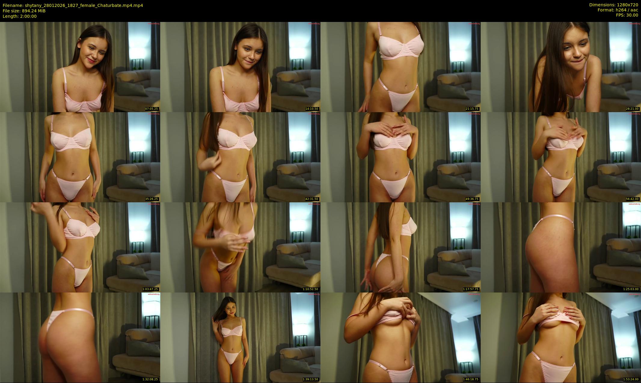 shytany — 120 minute Chaturbate female cam show recording, 720p, Jan 28, 2026