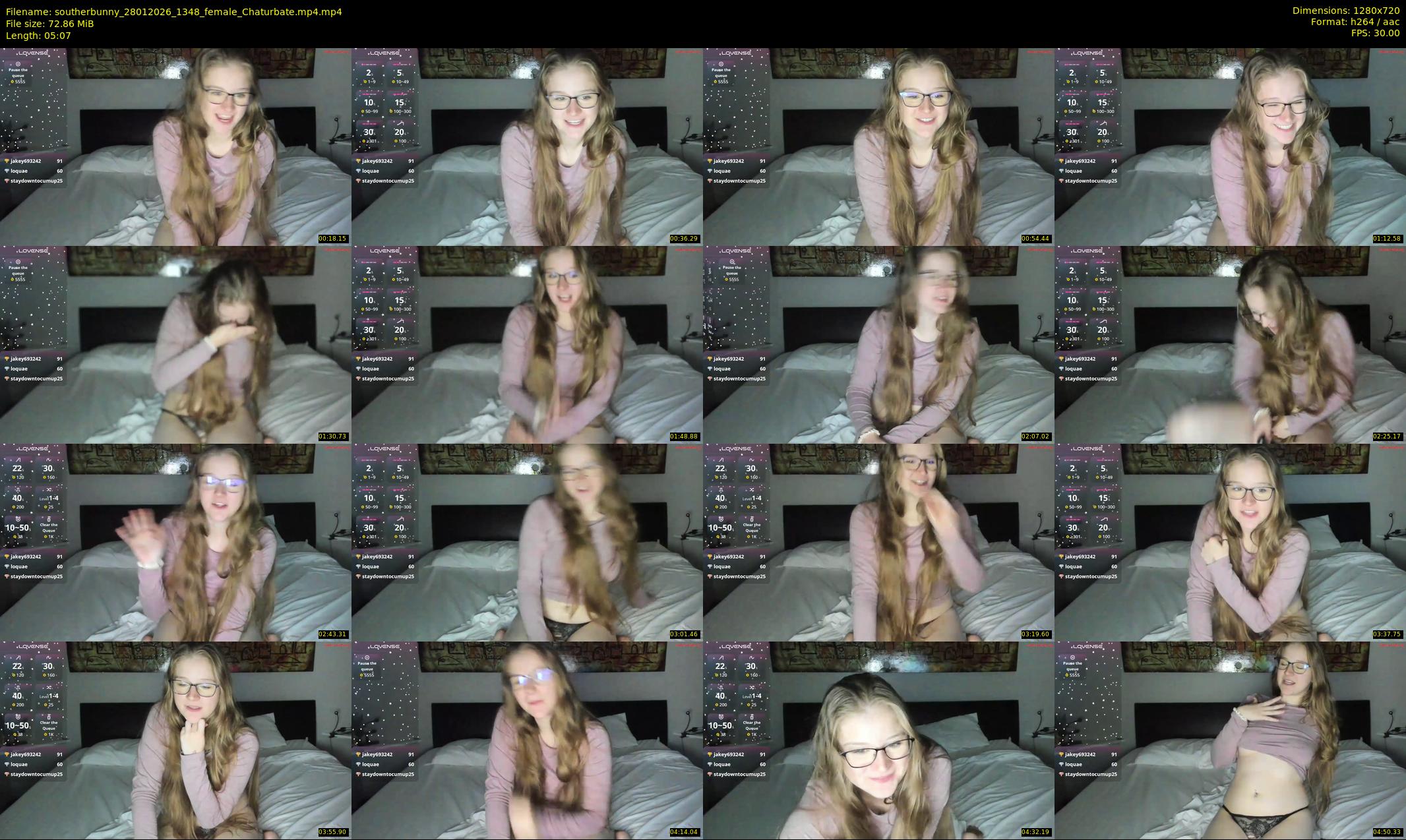 southerbunny — 6 minute Chaturbate female cam show recording, 720p, Jan 28, 2026