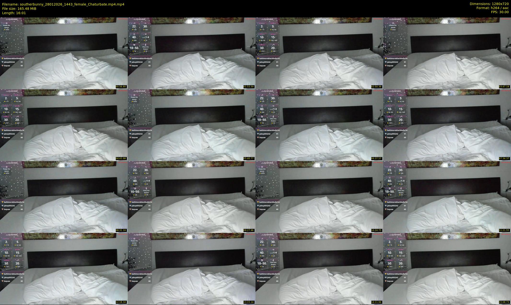southerbunny — 17 minute Chaturbate female cam show recording, 720p, Jan 28, 2026