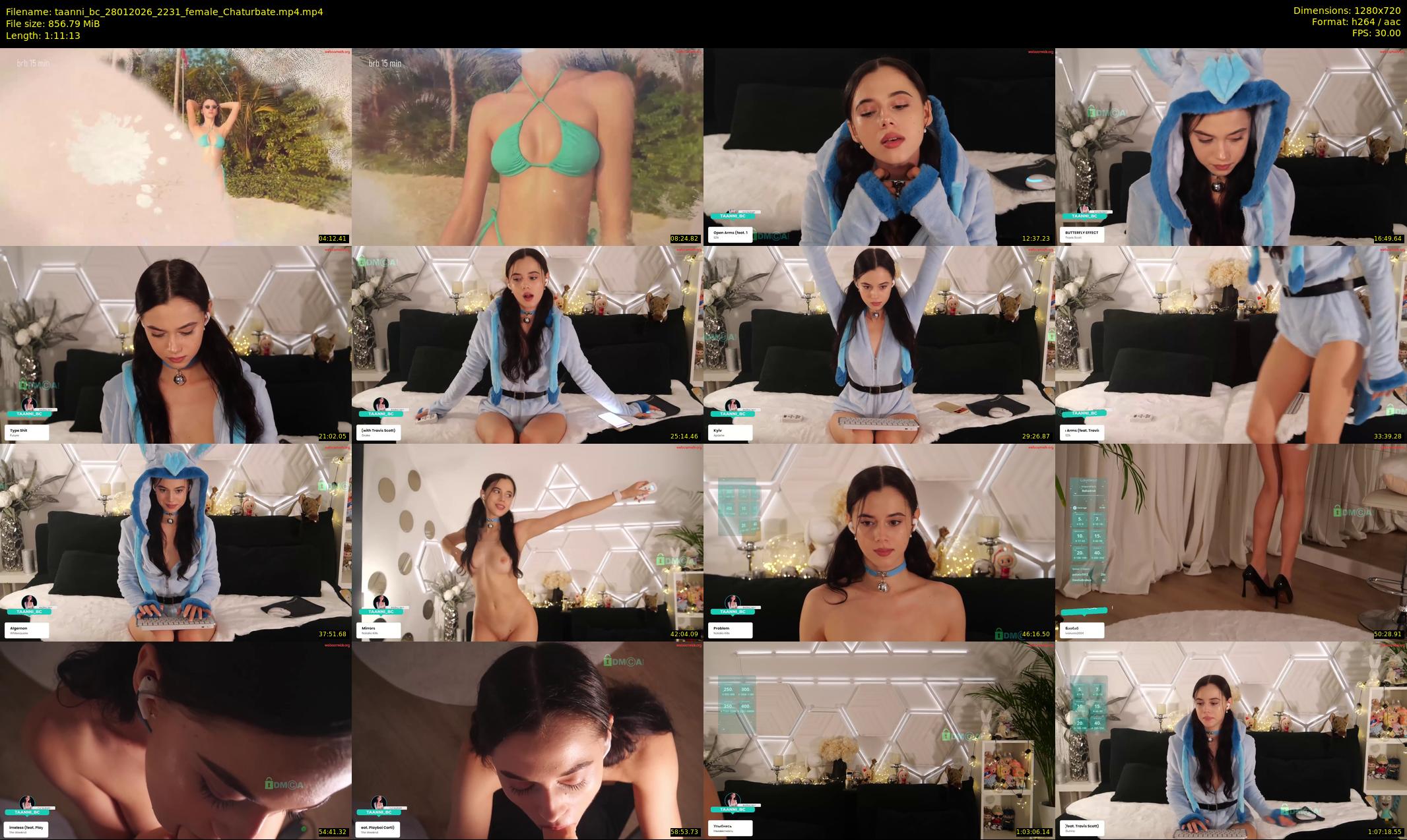 taanni_bc — 72 minute Chaturbate female cam show recording, 720p, Jan 28, 2026
