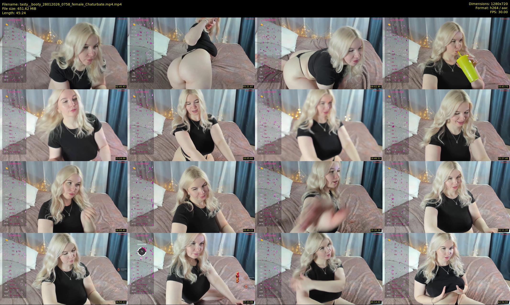 tasty__booty — 46 minute Chaturbate female cam show recording, 720p, Jan 28, 2026