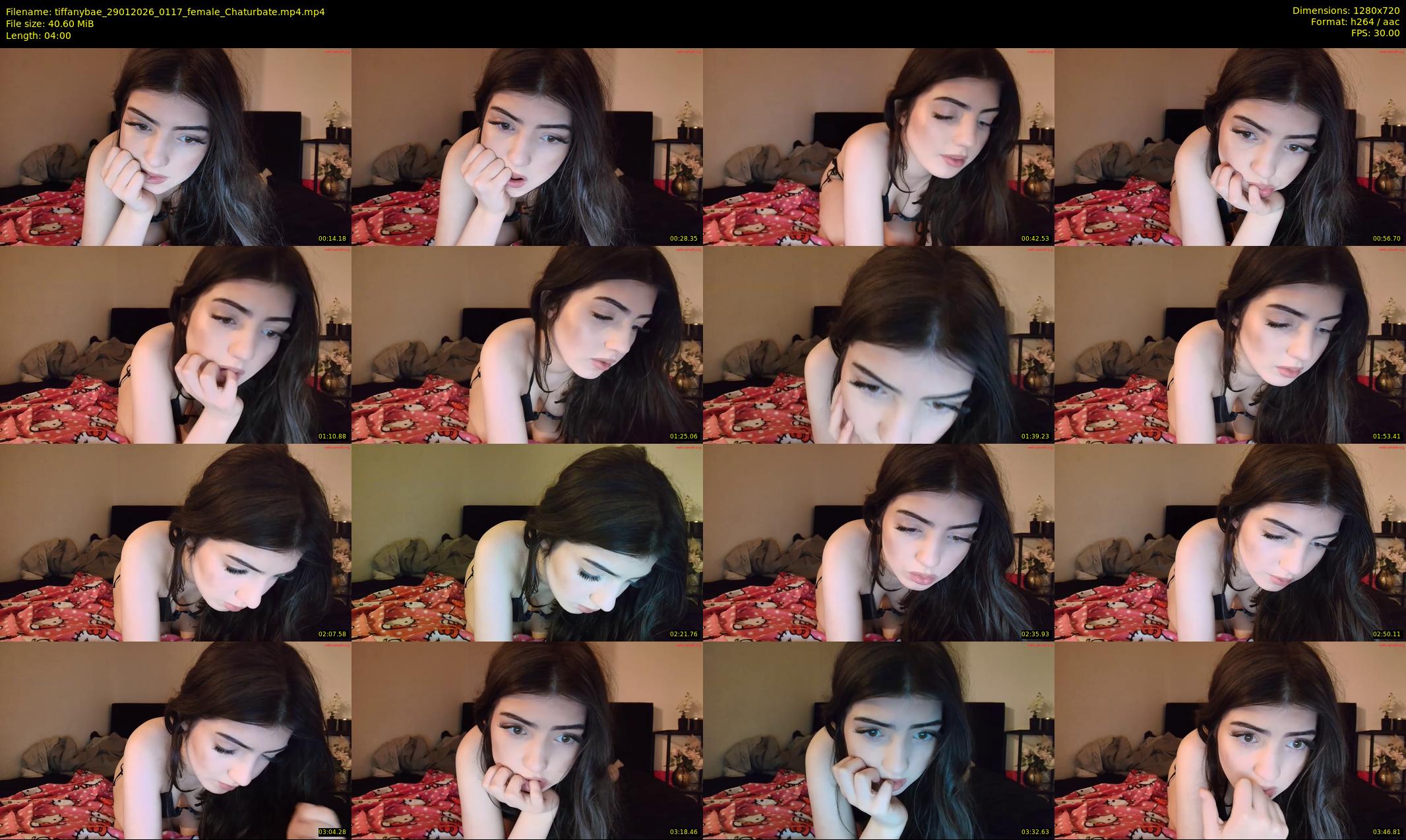 tiffanybae — 4 minute Chaturbate female cam show recording, 720p, Jan 29, 2026