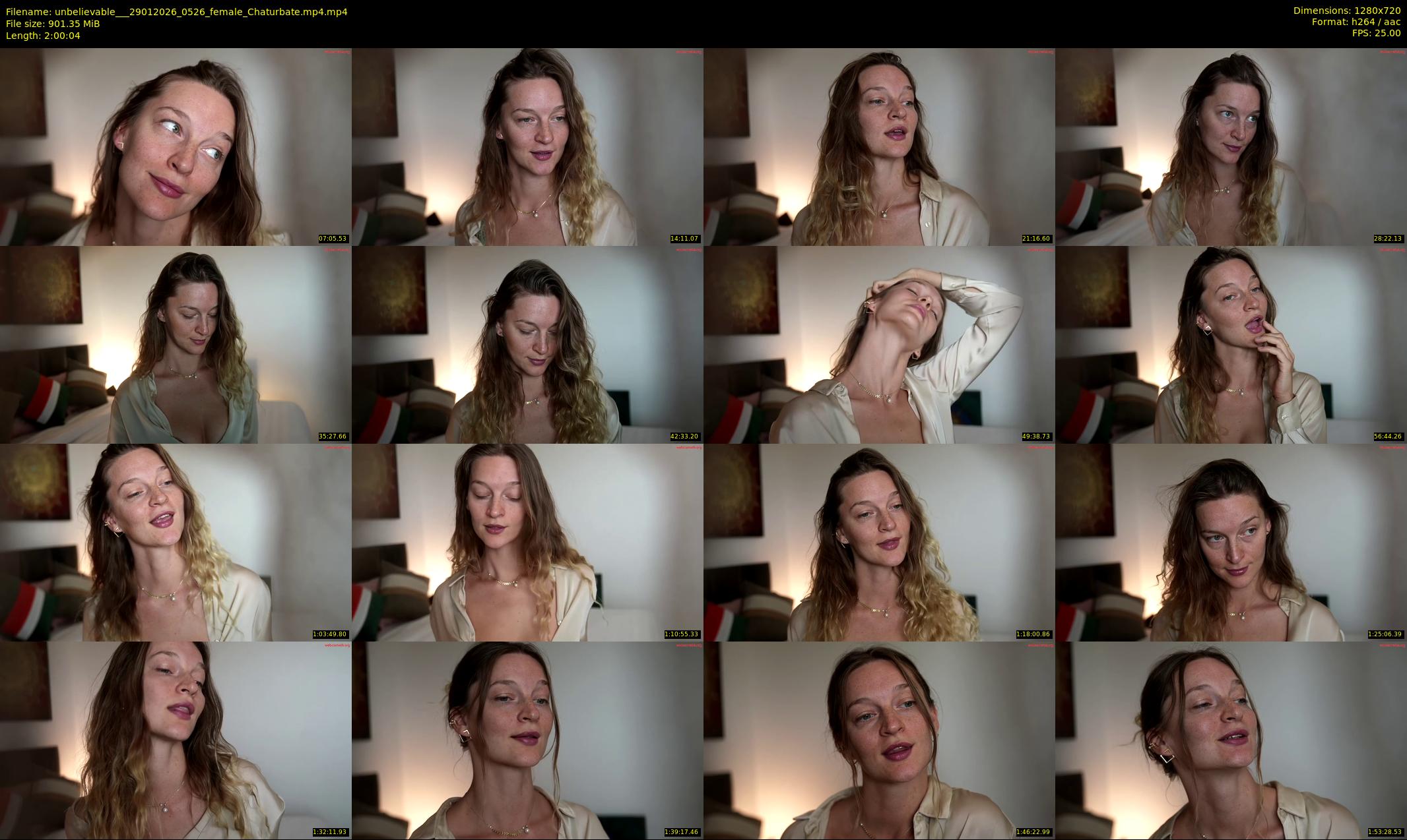 unbelievable__ — 121 minute Chaturbate female cam show recording, 720p, Jan 29, 2026