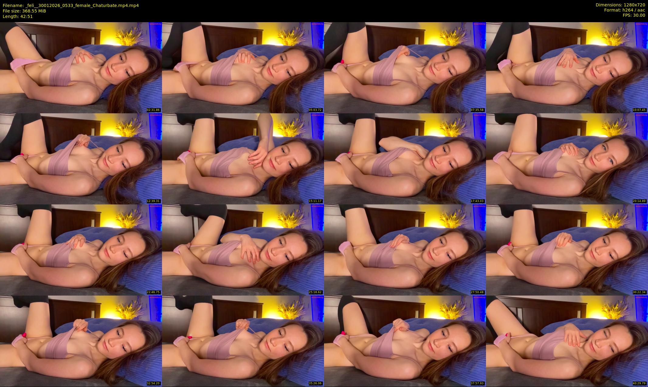 _feli_ — 43 minute Chaturbate female cam show recording, 720p, Jan 30, 2026