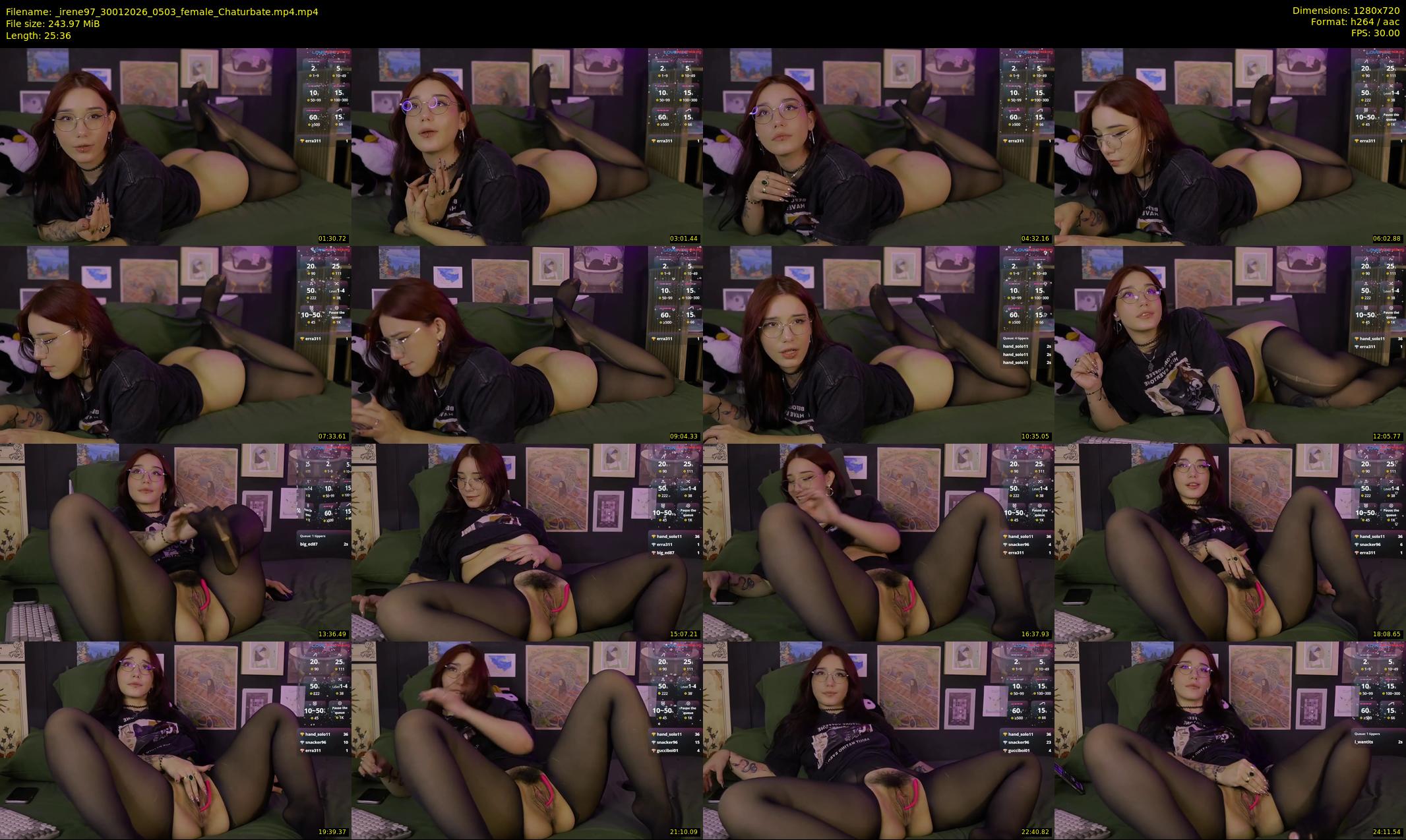 _irene97 — 26 minute Chaturbate female cam show recording, 720p, Jan 30, 2026
