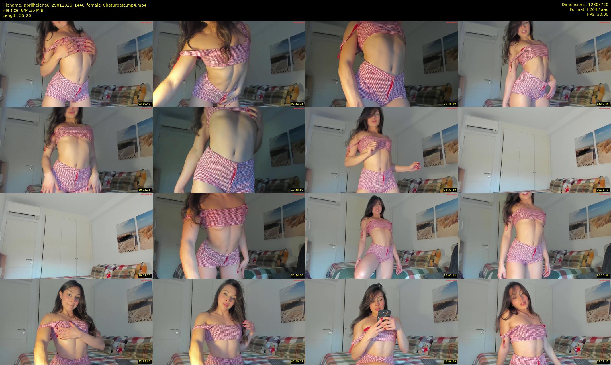 abrilhelena8 — 56 minute Chaturbate female cam show recording, 720p, Jan 29, 2026