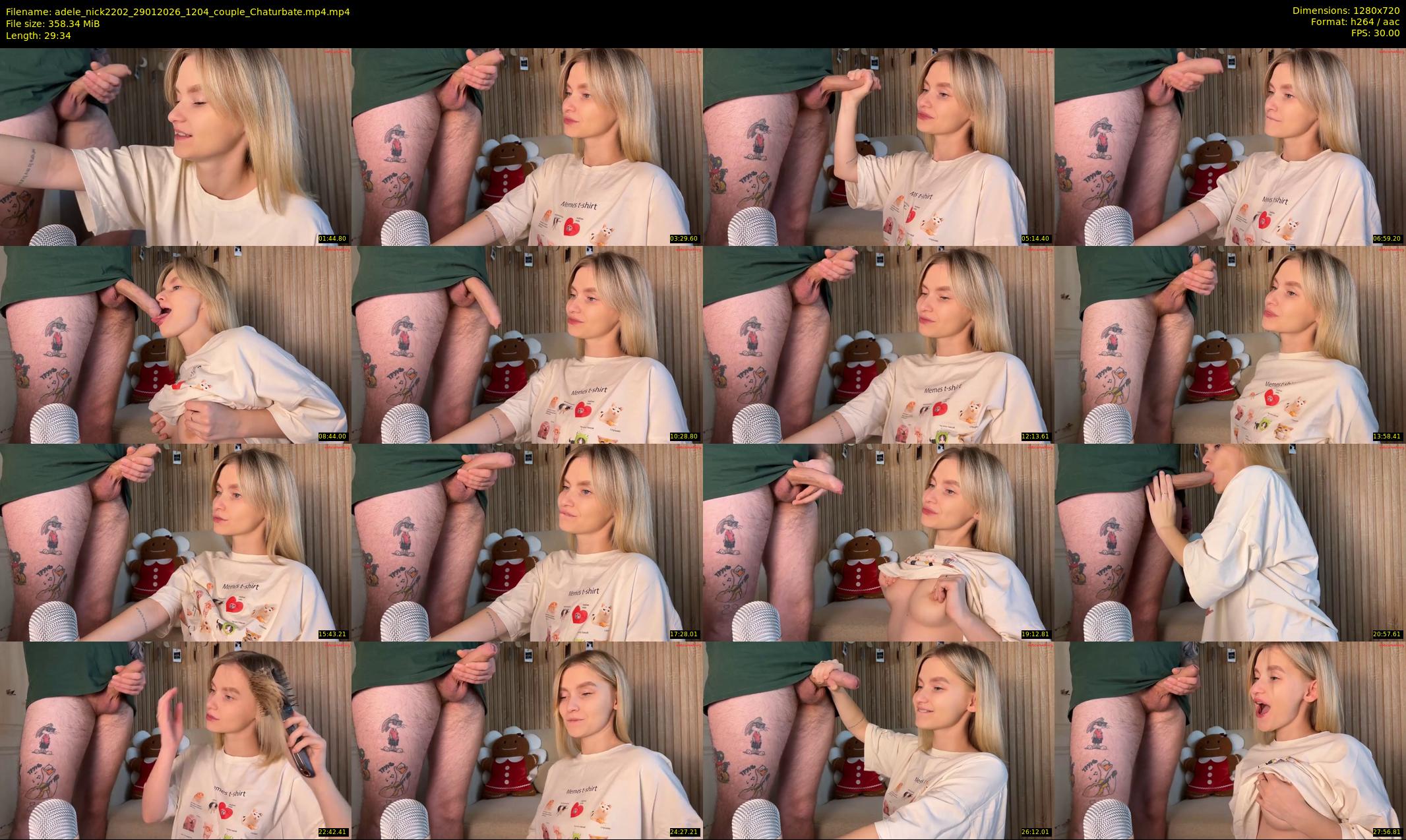adele_nick2202 — 30 minute Chaturbate couple cam show recording, 720p, Jan 29, 2026