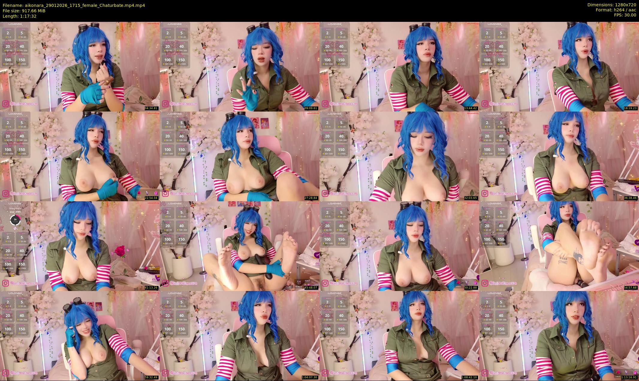 aikonara — 78 minute Chaturbate female cam show recording, 720p, Jan 29, 2026