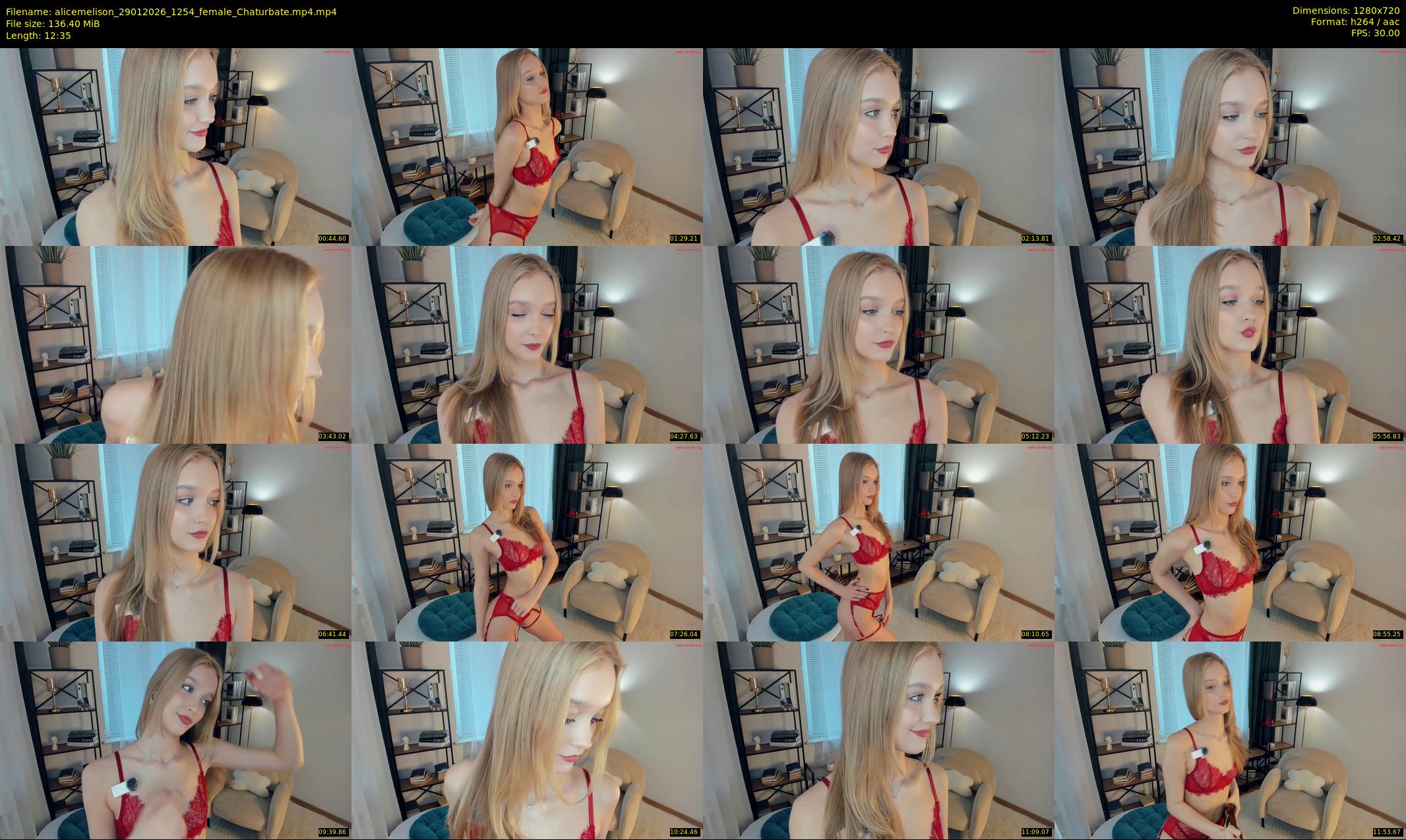 alicemelison — 13 minute Chaturbate female cam show recording, 720p, Jan 29, 2026