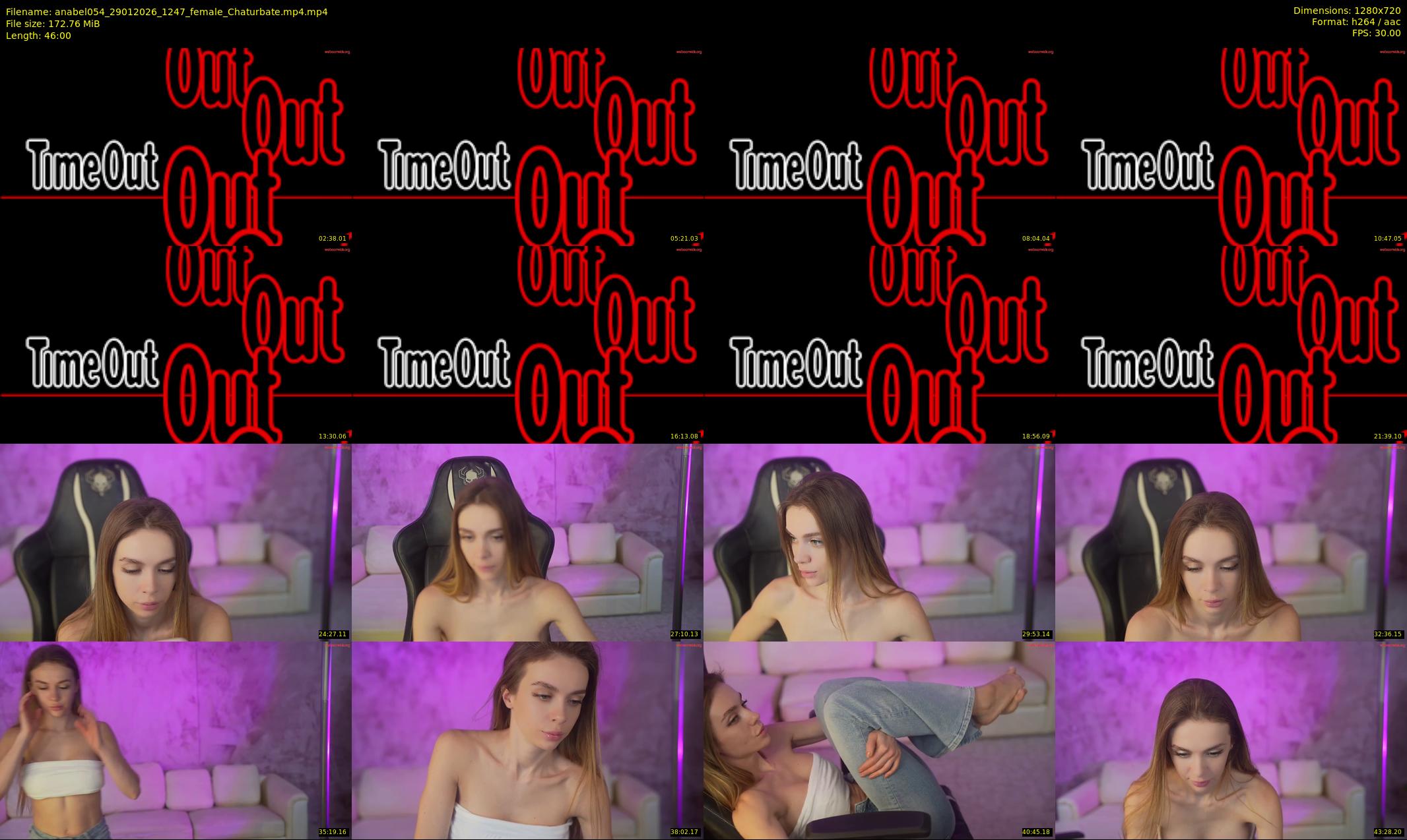 anabel054 — 46 minute Chaturbate female cam show recording, 720p, Jan 29, 2026
